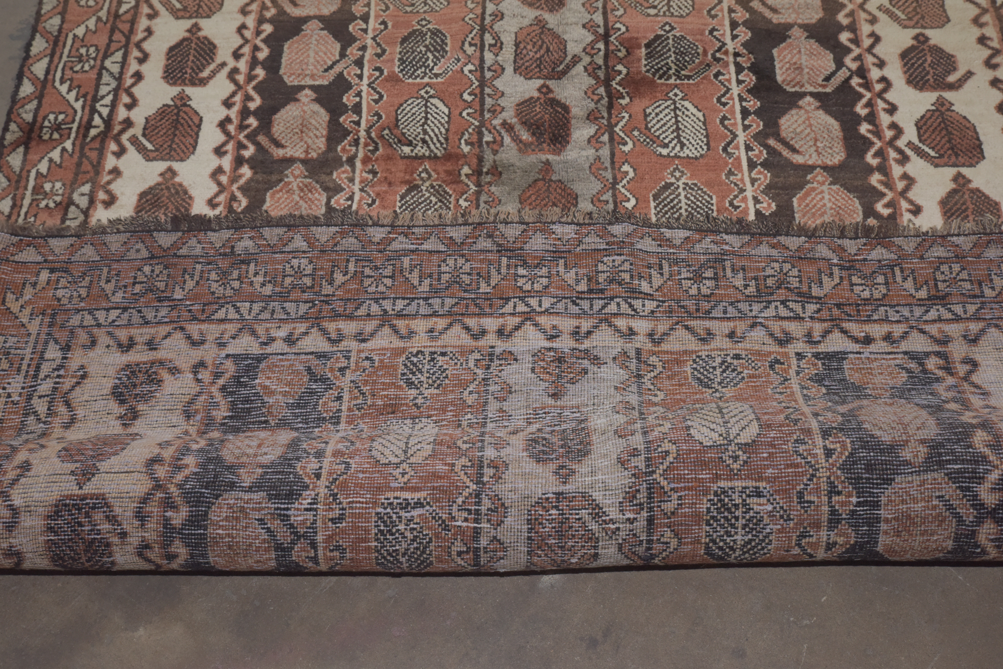 Hand-Knotted Persian Afshar Wool Area Rug