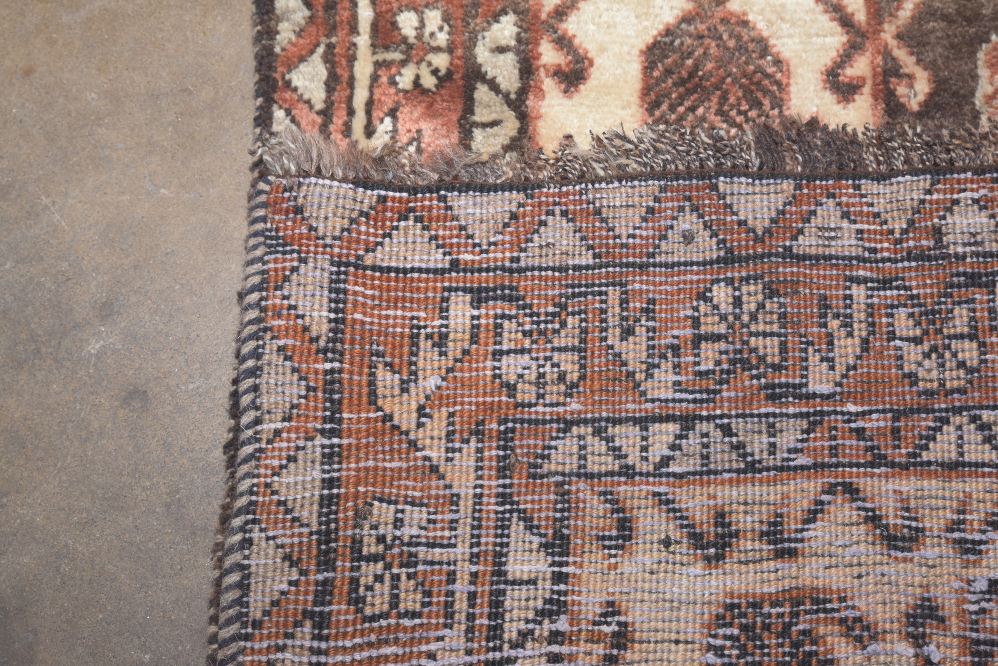 Hand-Knotted Persian Afshar Wool Area Rug