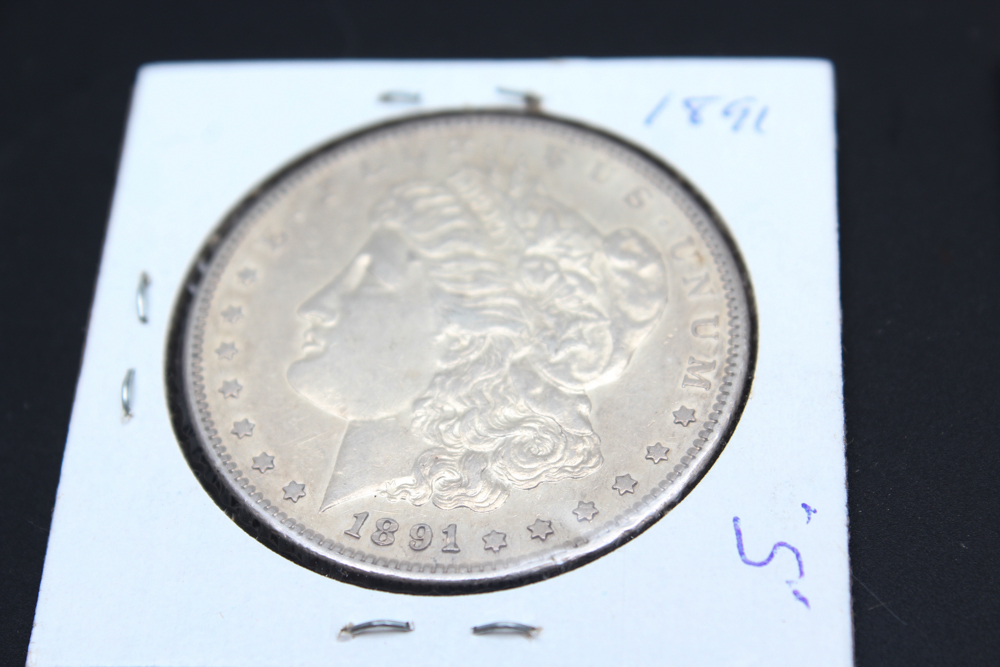 Morgan Silver Dollars from 1891-S, 1897-S and 1901