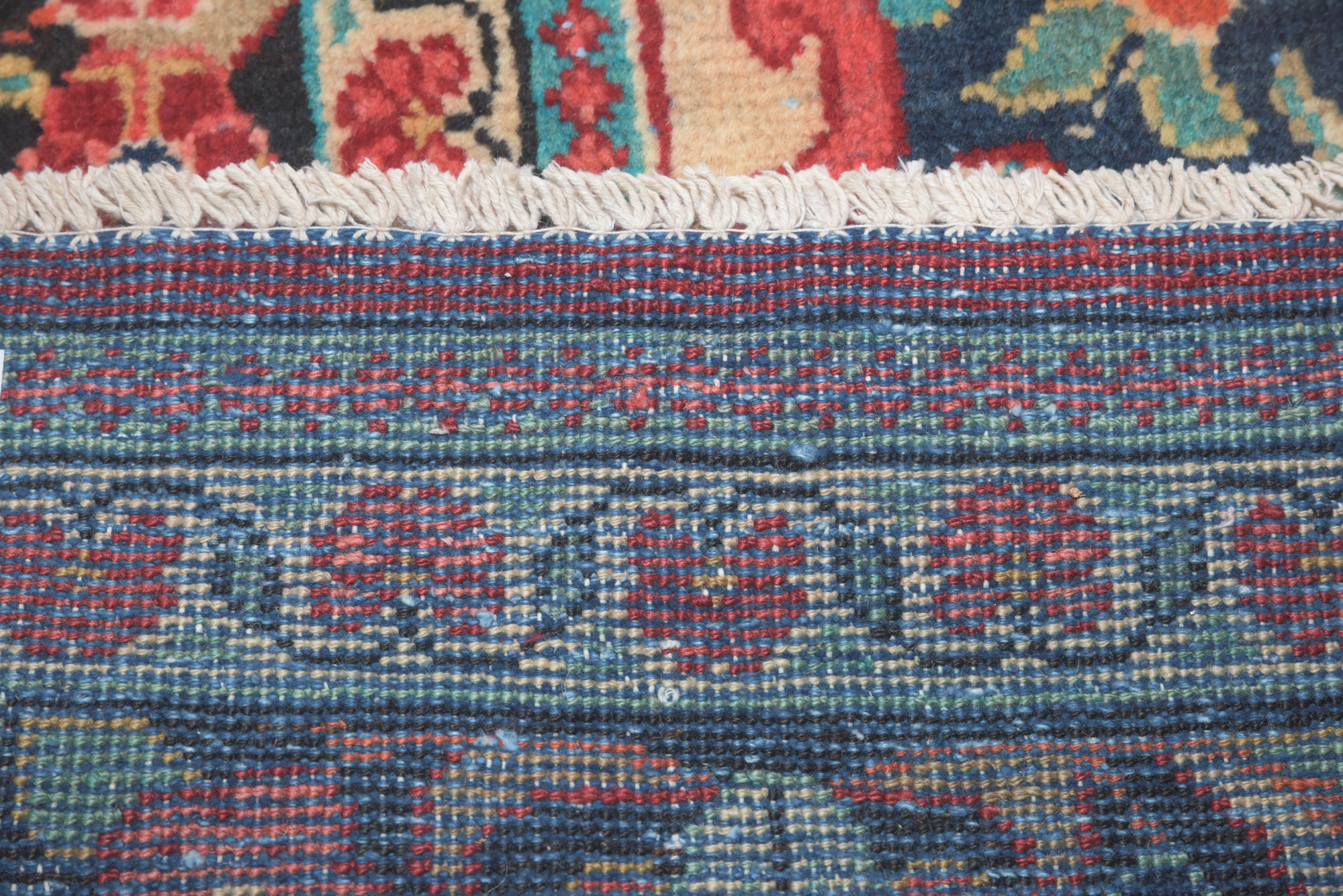 Hand-Knotted Persian Kashan Wool Area Rug