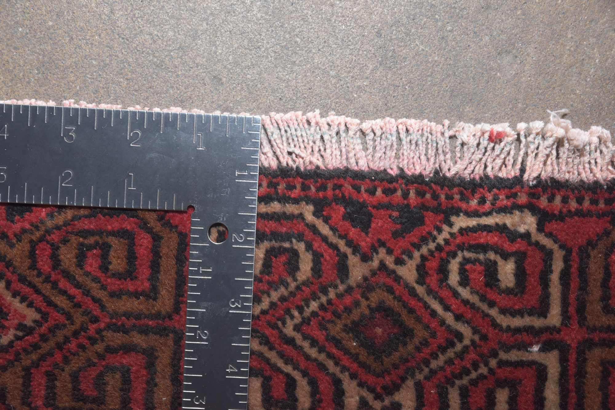 Hand-Knotted Persian Bokhara Wool Long Rug