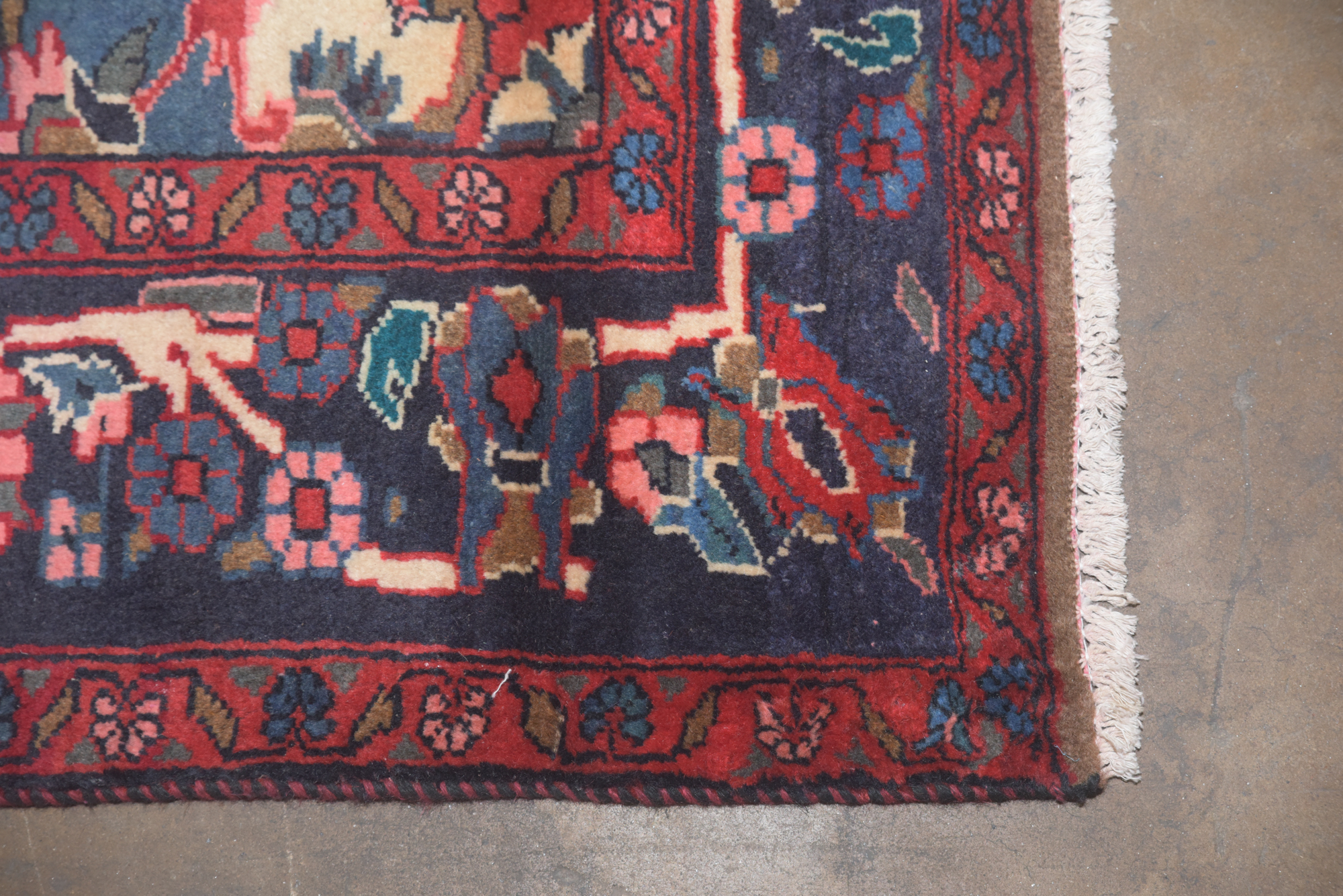 Hand-Knotted Persian Senneh Wool Long Rug