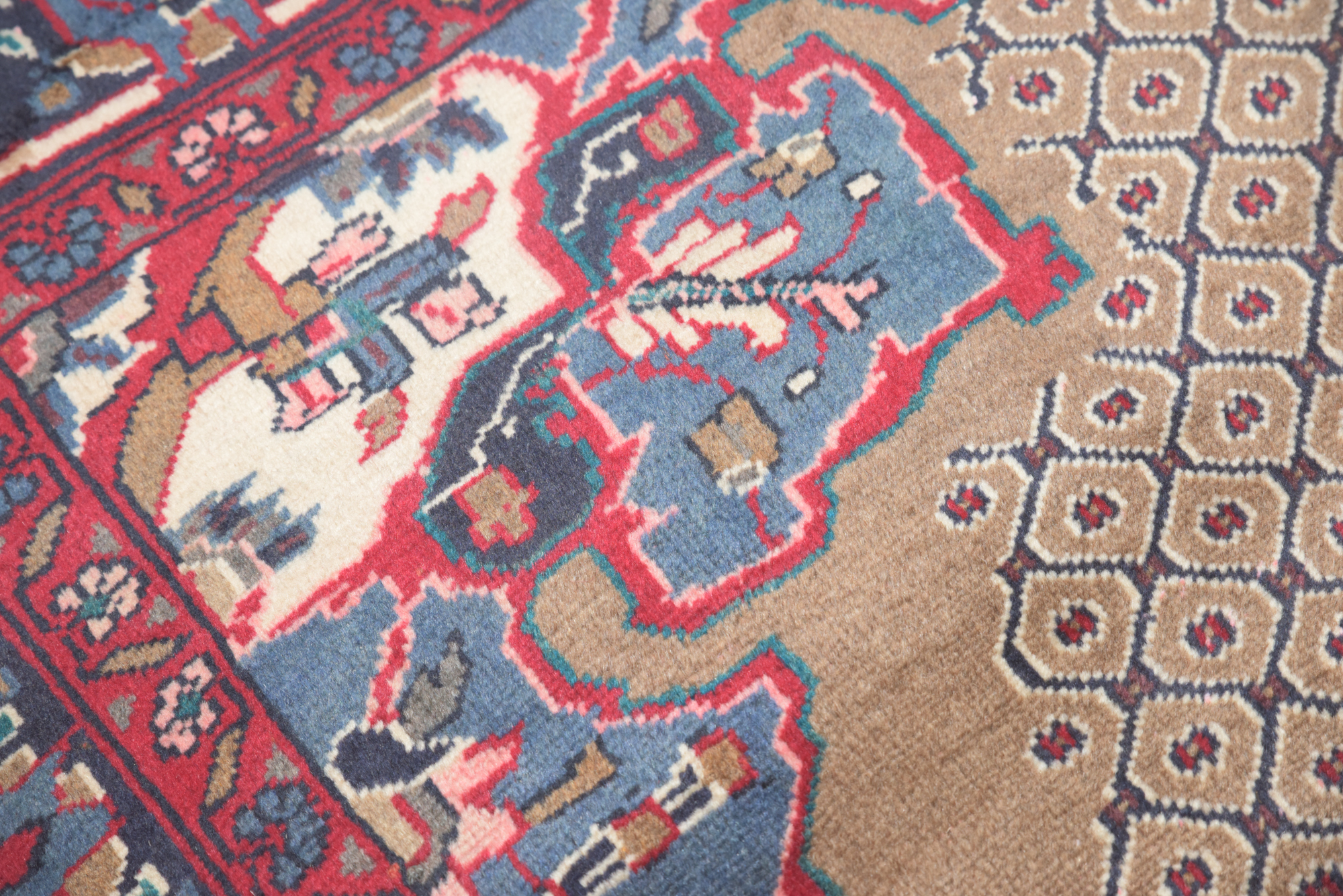 Hand-Knotted Persian Senneh Wool Long Rug