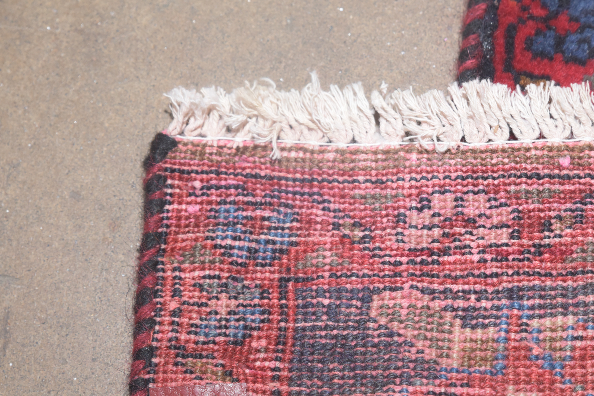 Hand-Knotted Persian Senneh Wool Long Rug