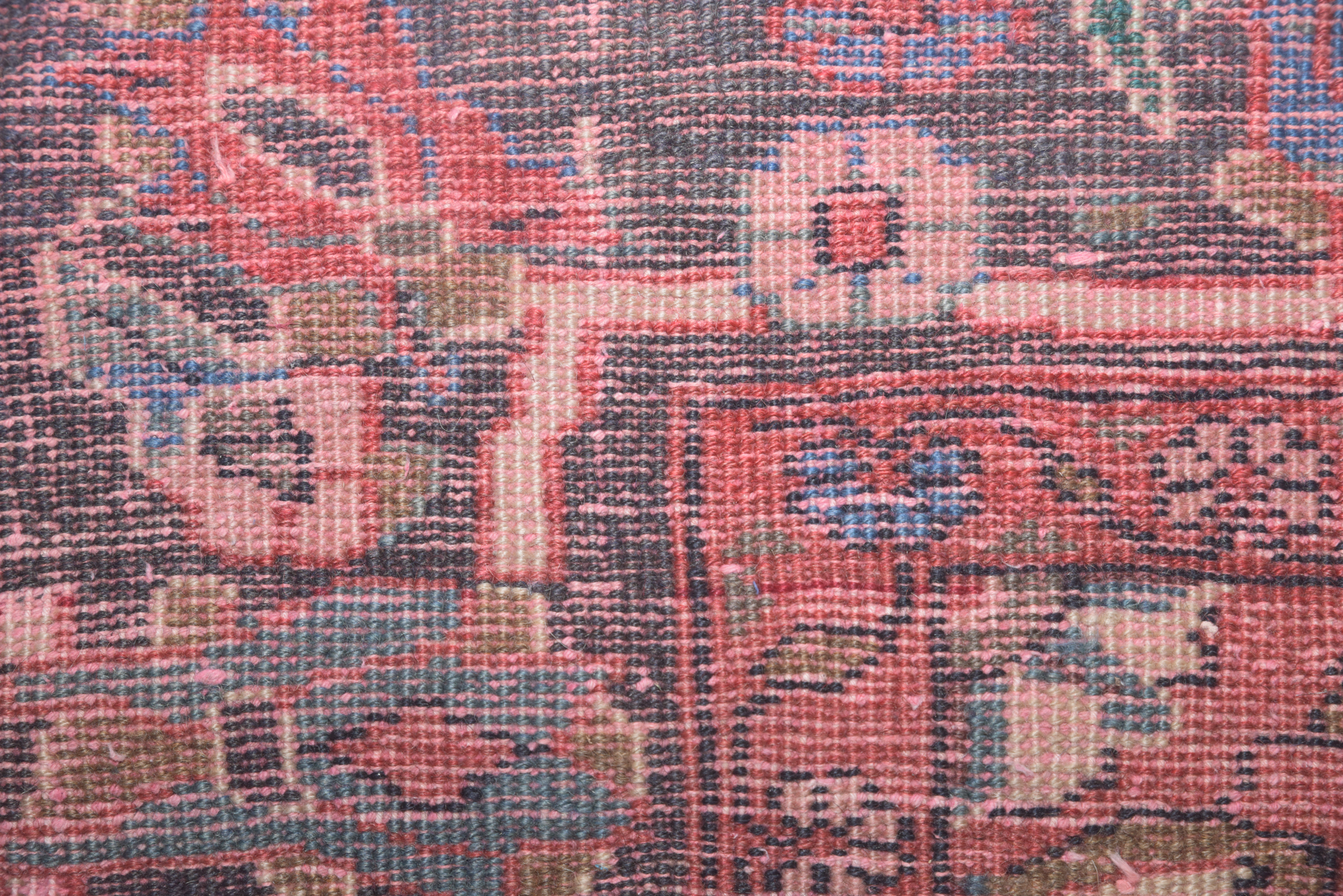 Hand-Knotted Persian Senneh Wool Long Rug