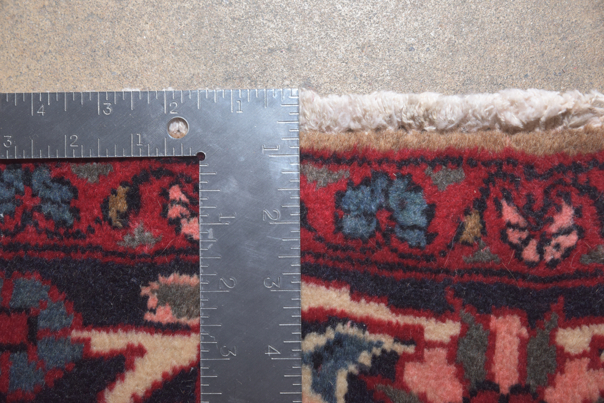 Hand-Knotted Persian Senneh Wool Long Rug