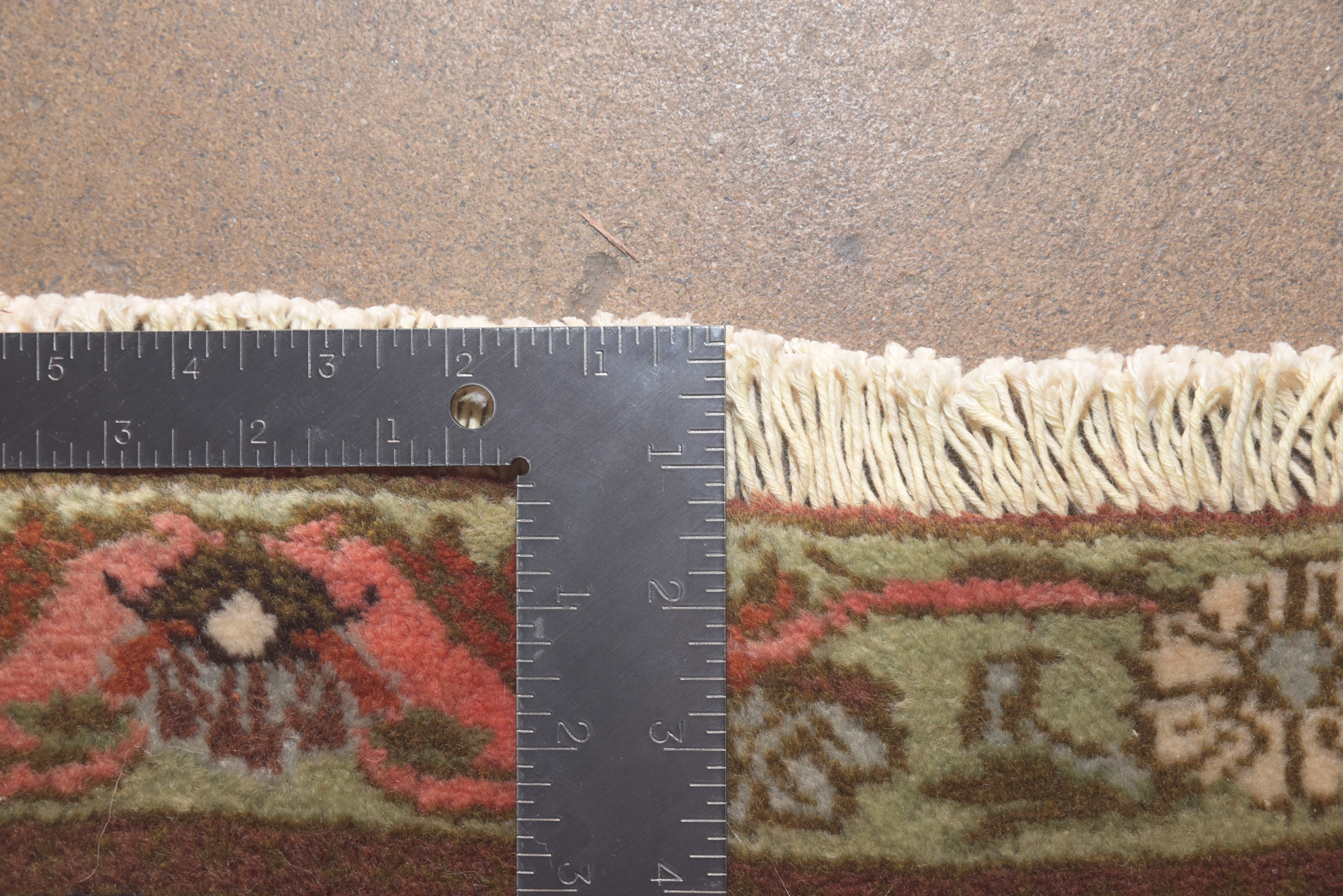 Hand-Knotted Persian Isfahan "Garden" Wool Carpet Runner