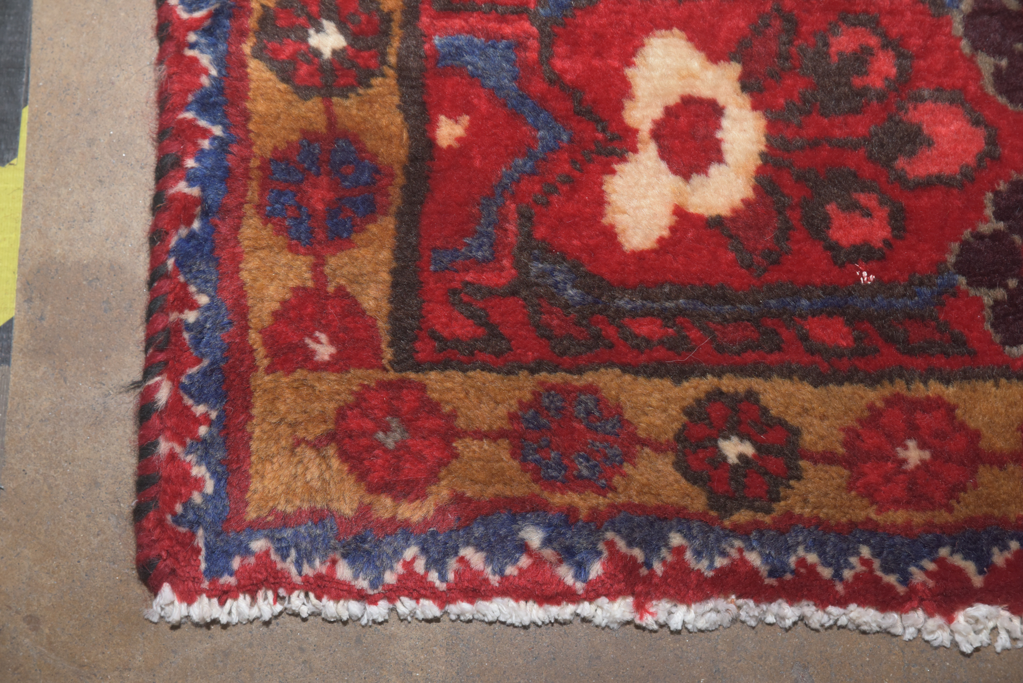 Hand-Knotted Persian Hamadan Wool Area Rug