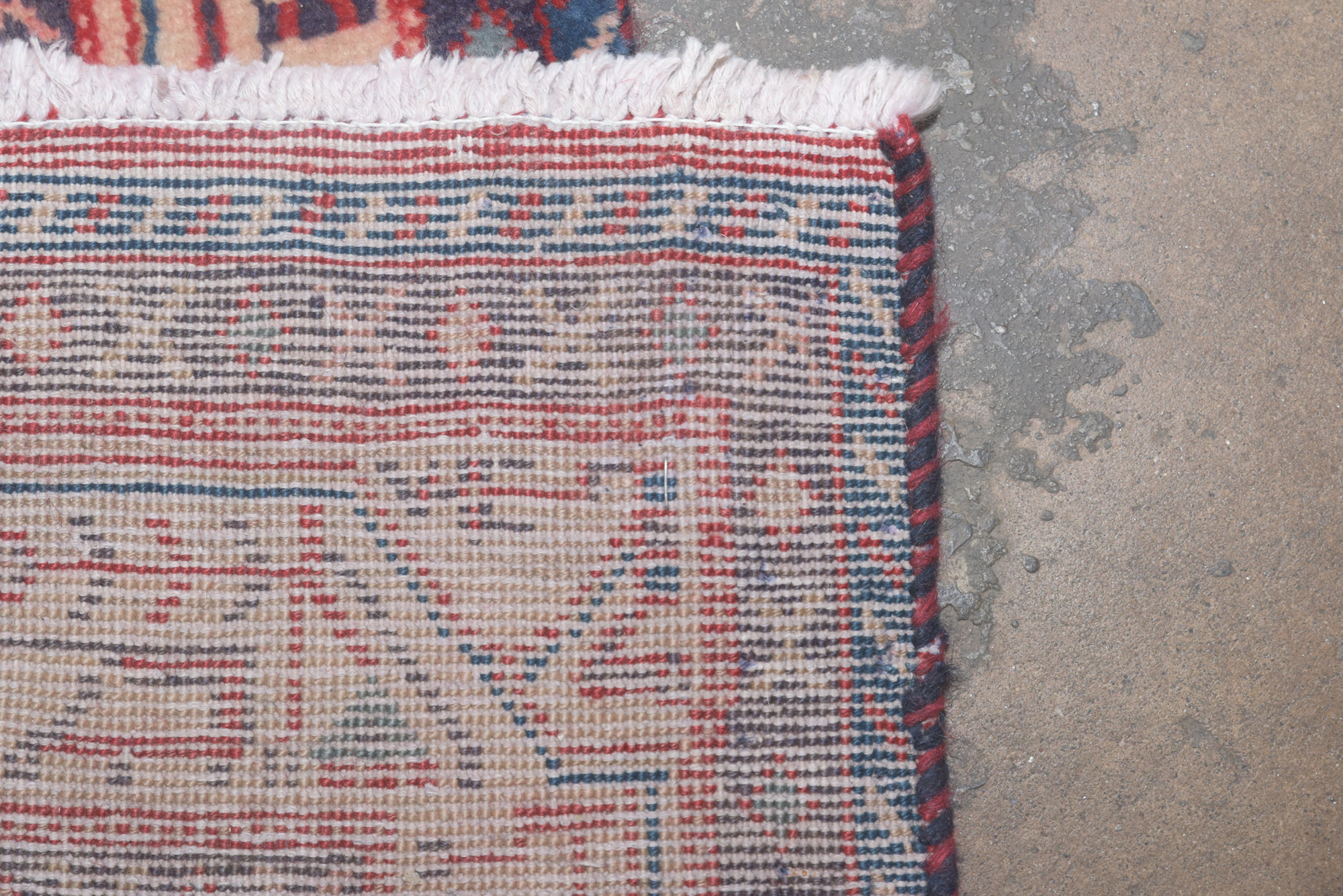 Hand-Knotted Persian Hamadan Mir-a-Boteh Wool Carpet Runner