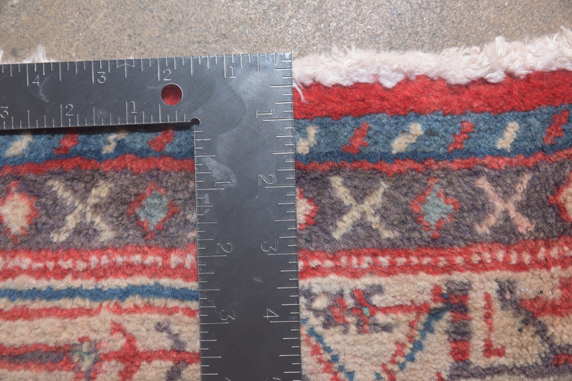 Hand-Knotted Persian Hamadan Mir-a-Boteh Wool Carpet Runner