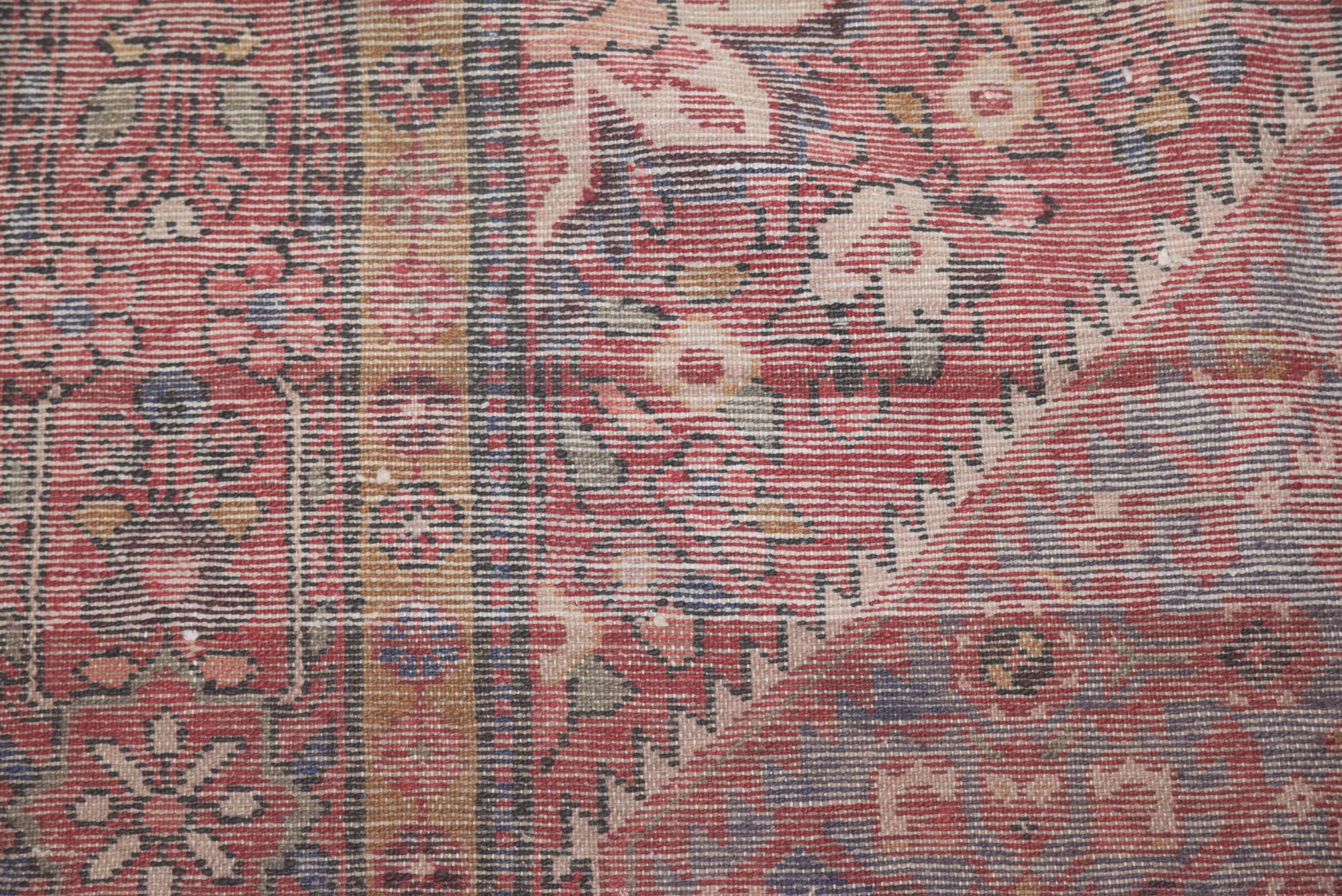 Hand-Knotted Persian Hamadan Wool Area Rug
