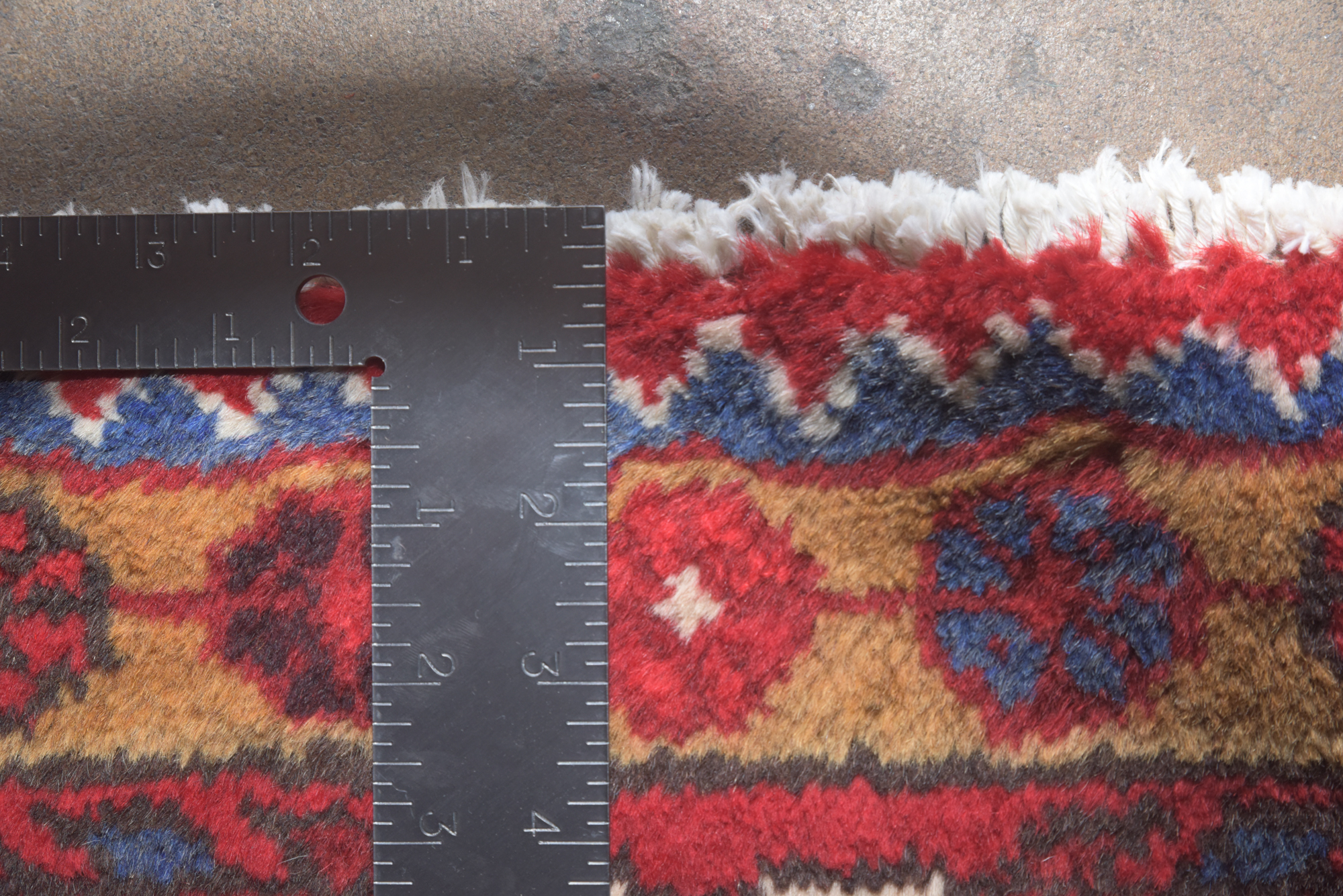 Hand-Knotted Persian Hamadan Wool Area Rug