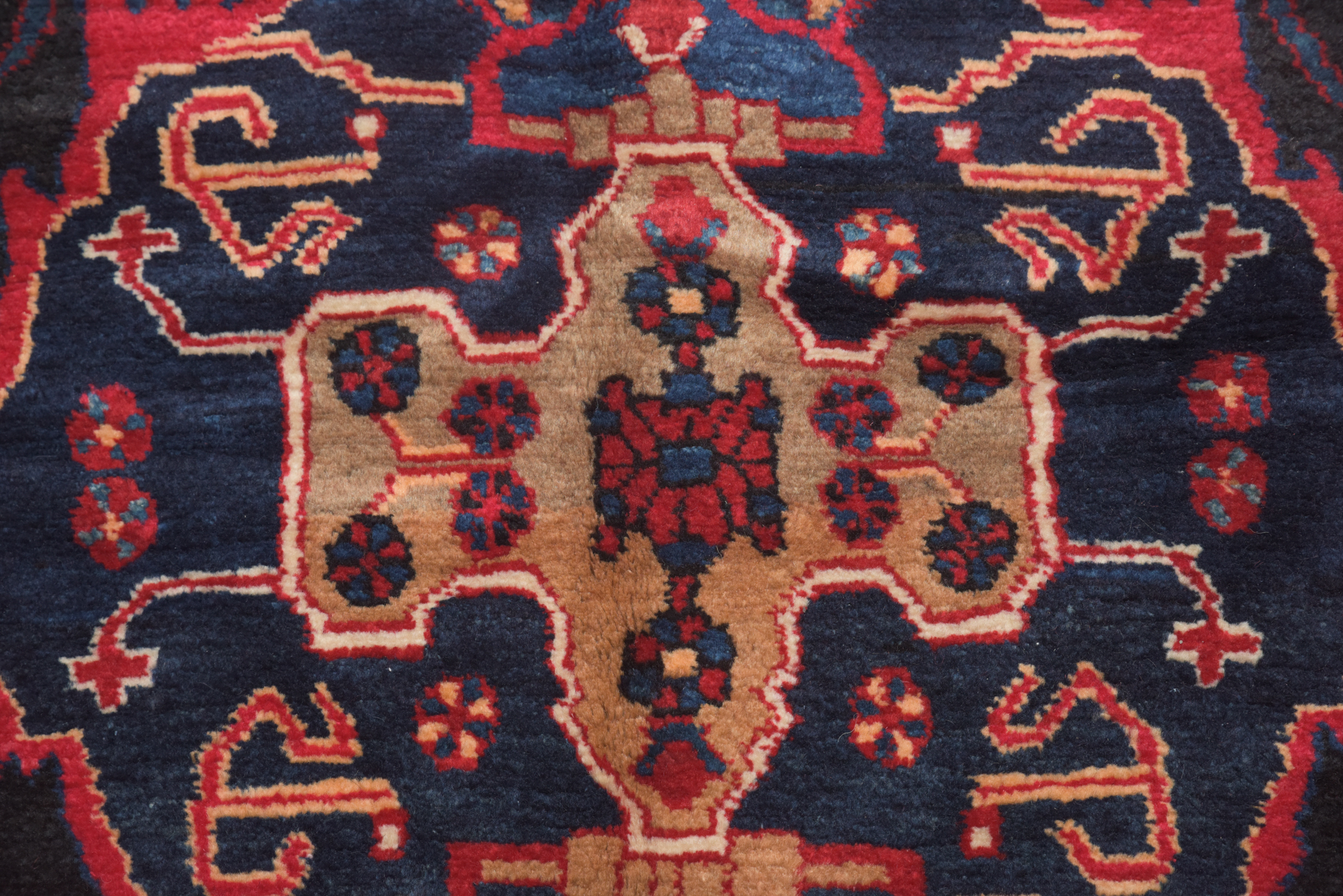 Hand-Knotted Persian Hamadan Pictoral Area Rug