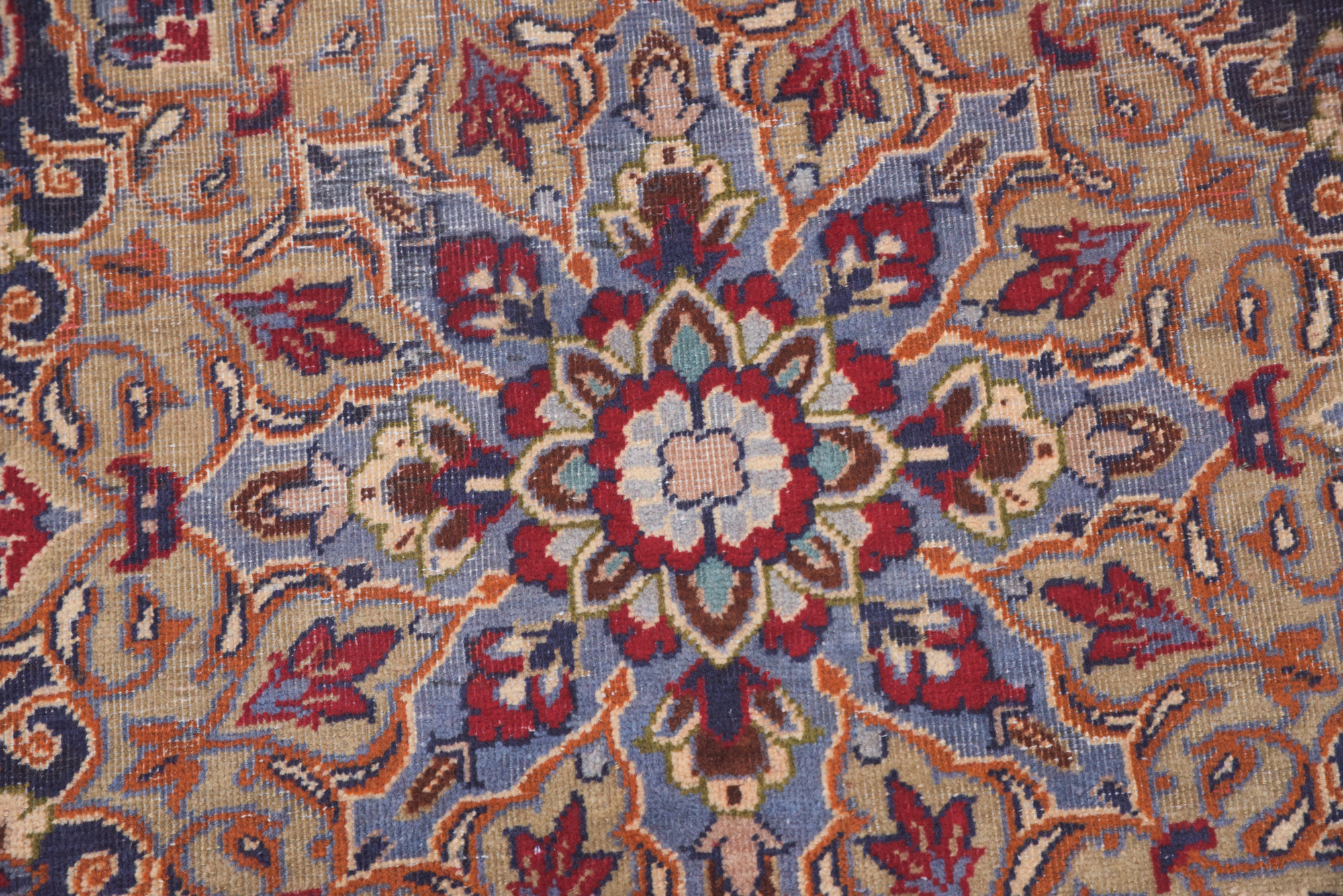 Hand-Knotted Persian Isfahan Wool Room Sized Rug