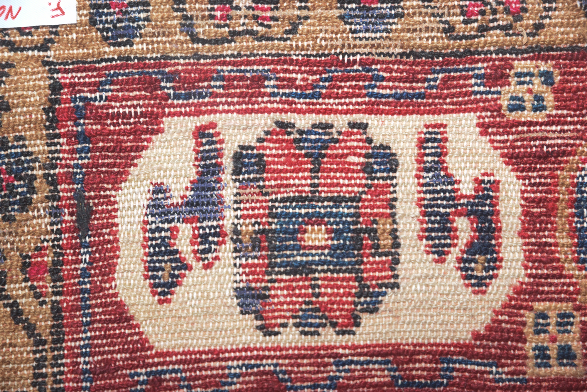 Hand-Knotted Persian Hamadan Pictoral Area Rug