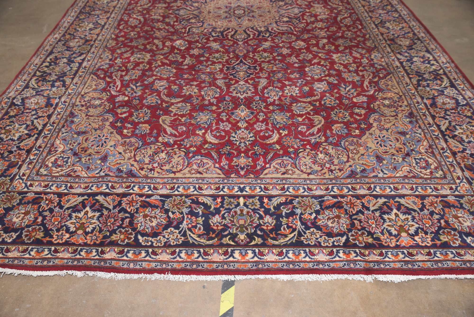 Hand-Knotted Persian Isfahan Wool Room Sized Rug