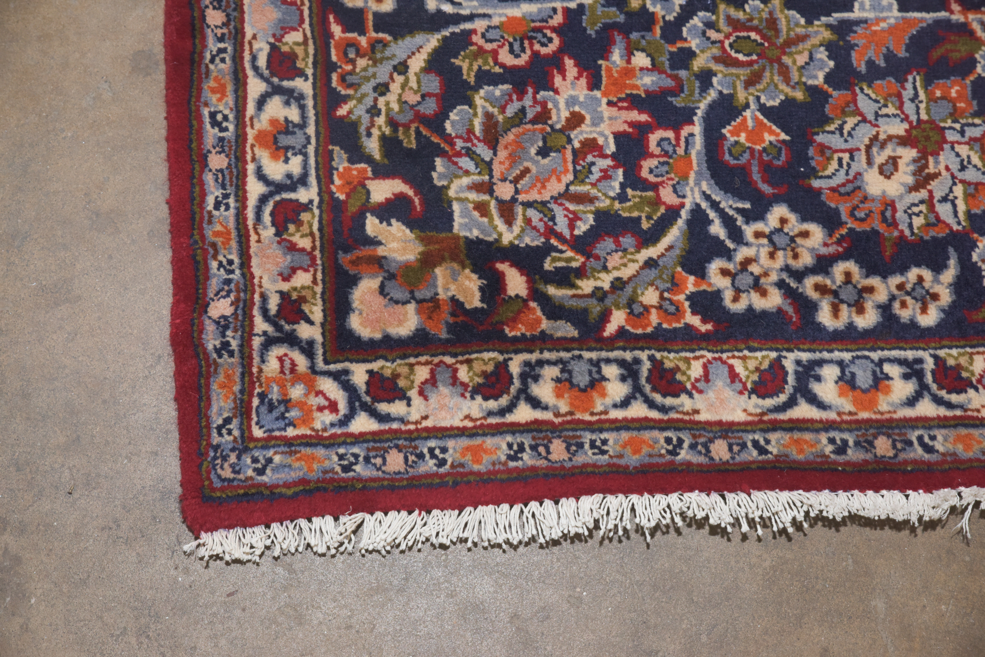 Hand-Knotted Persian Isfahan Wool Room Sized Rug