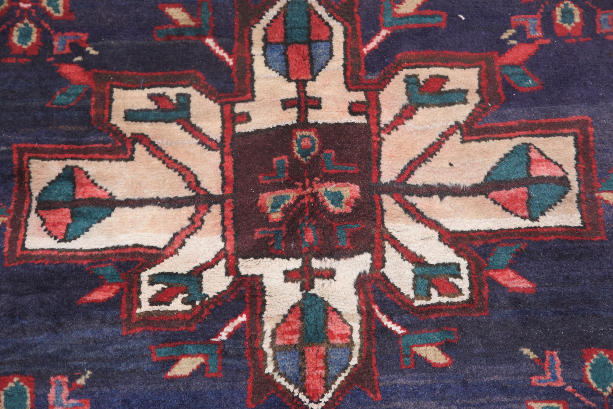 Hand-Knotted Persian Wool Carpet Runner