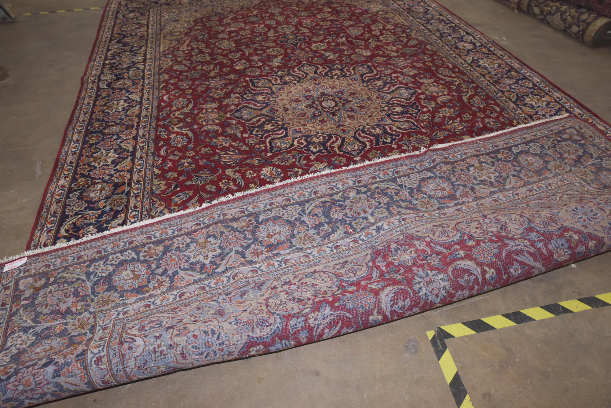Hand-Knotted Persian Isfahan Wool Room Sized Rug