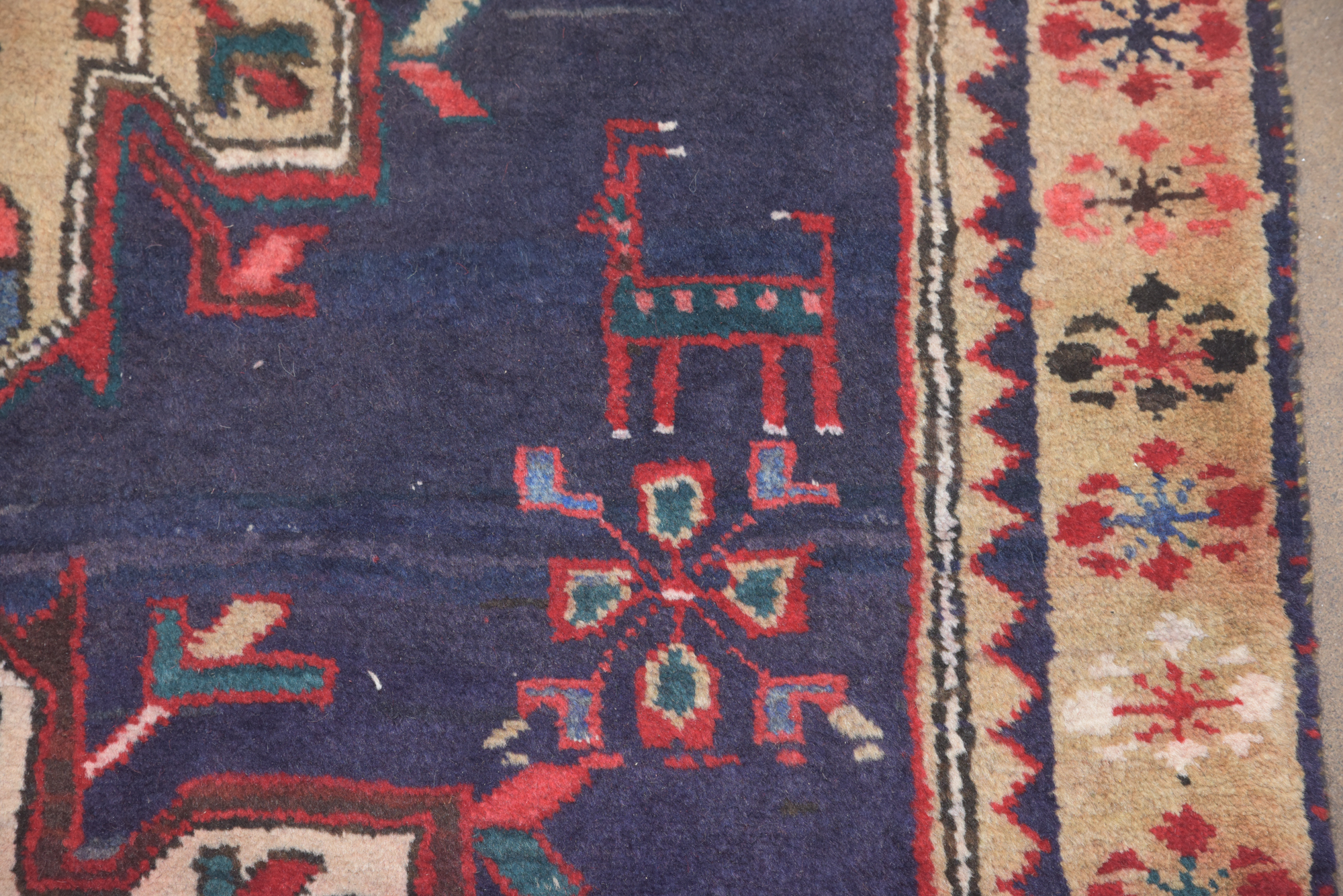 Hand-Knotted Persian Wool Carpet Runner
