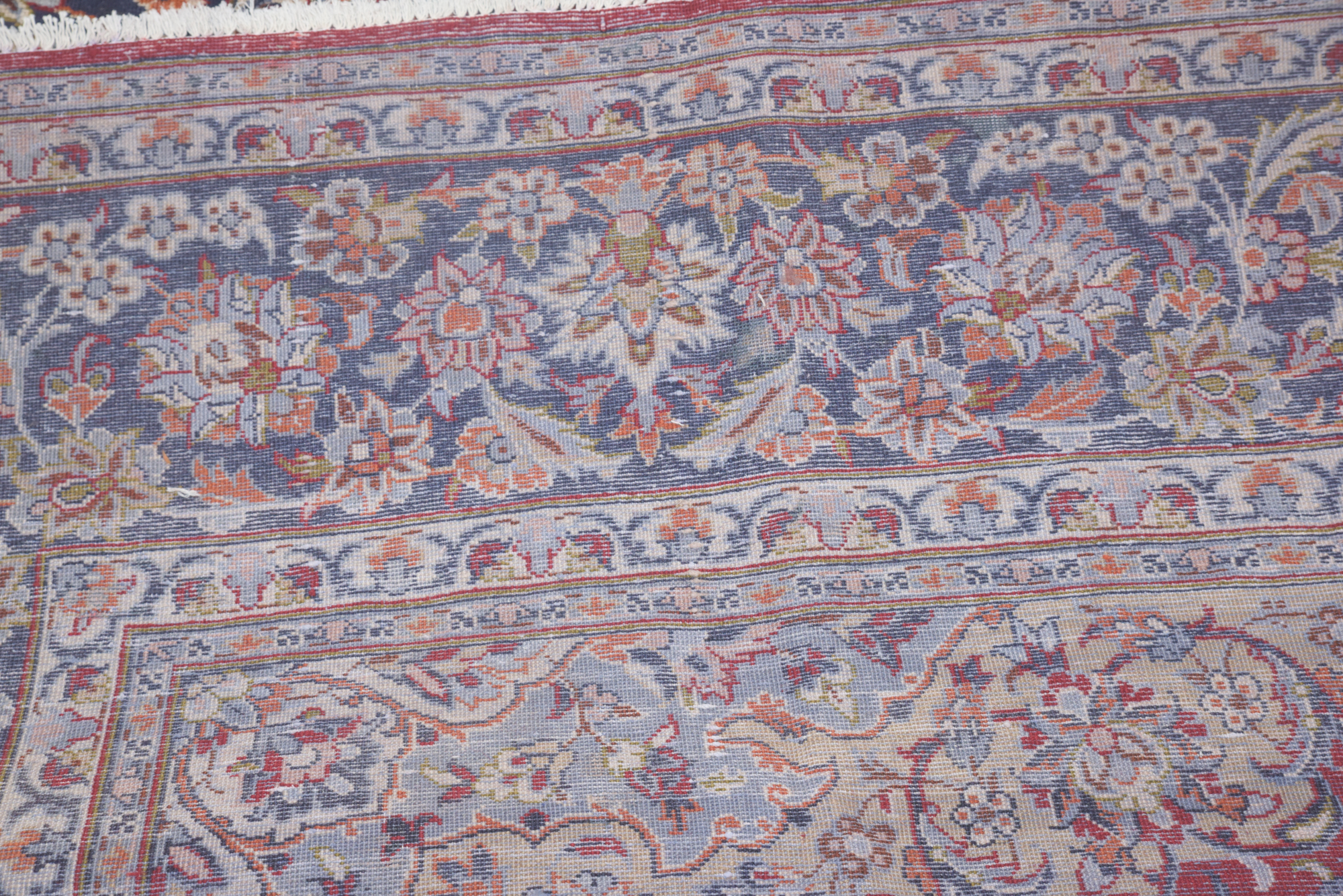 Hand-Knotted Persian Isfahan Wool Room Sized Rug