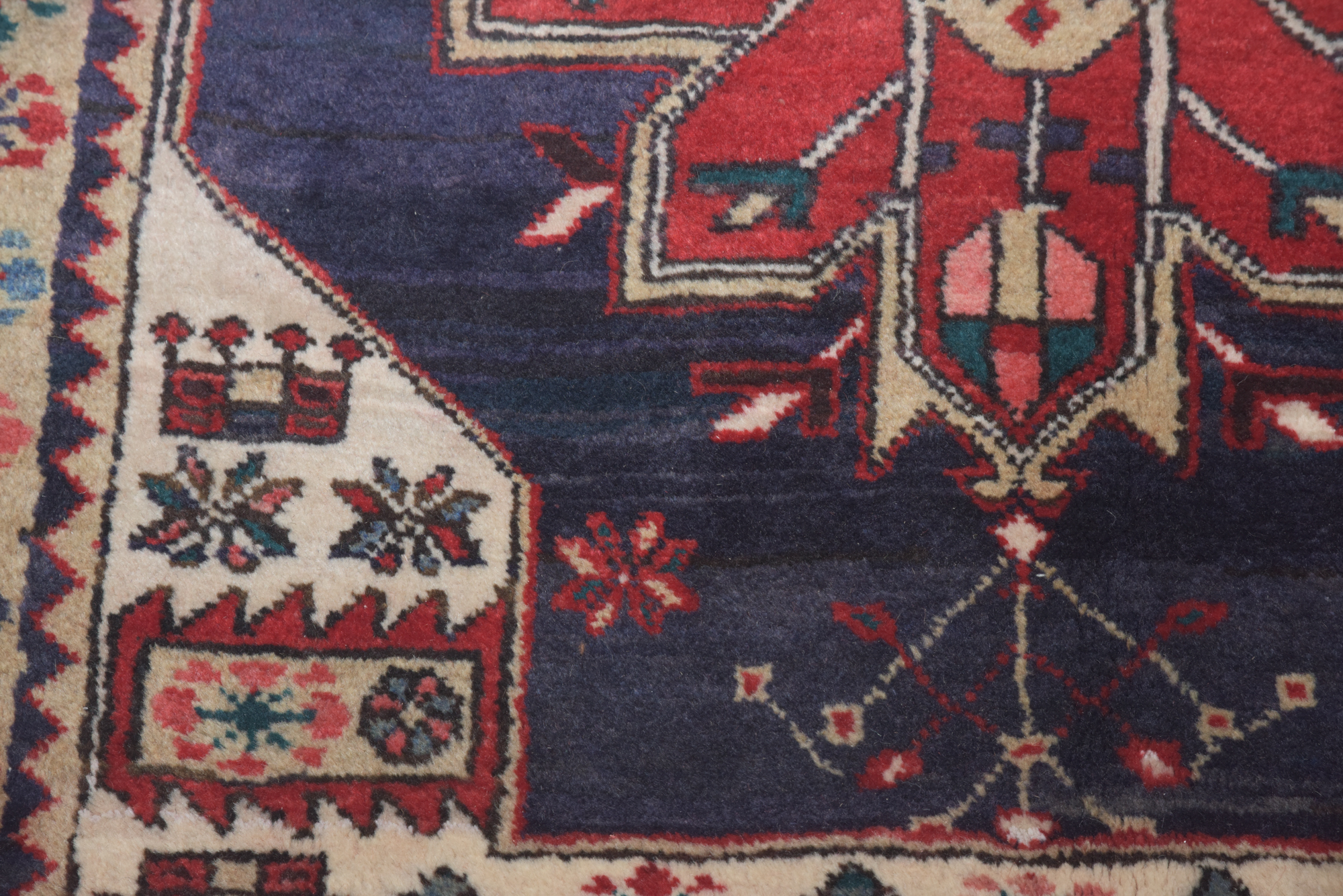 Hand-Knotted Persian Wool Carpet Runner