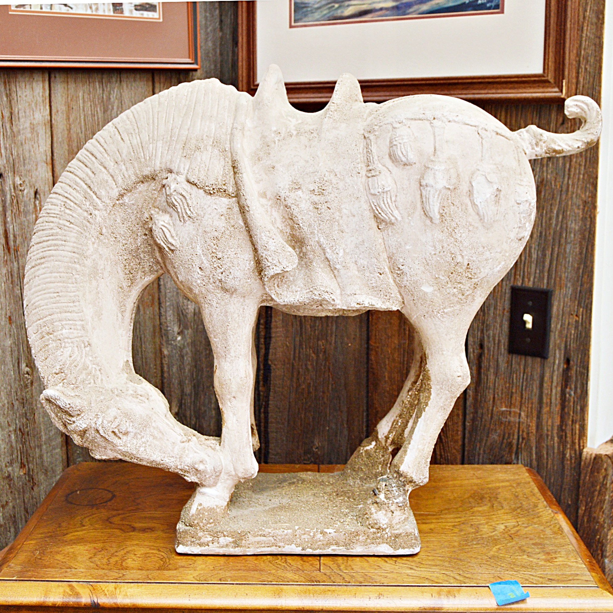 Cast Plaster Horse Attributed to Salvatore Pietra