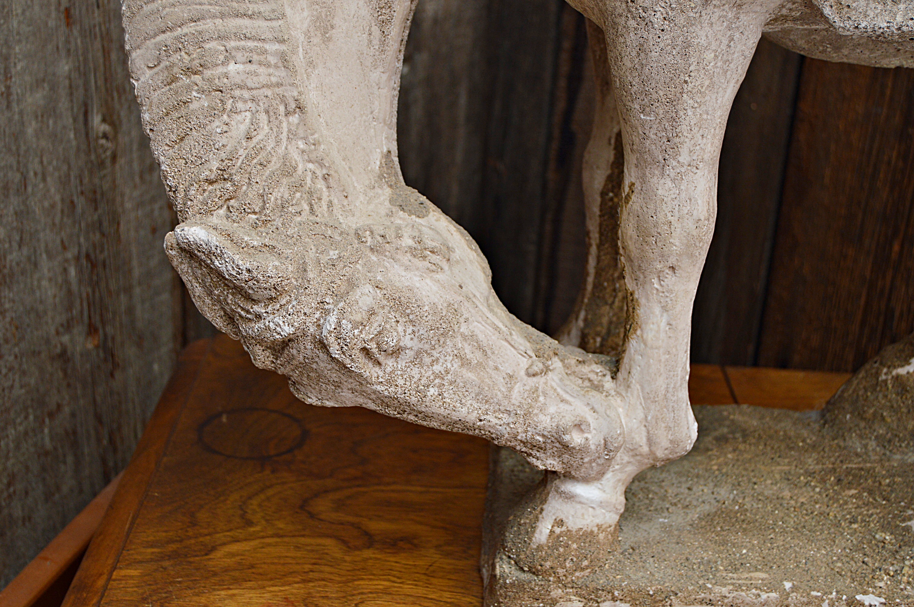 Cast Plaster Horse Attributed to Salvatore Pietra