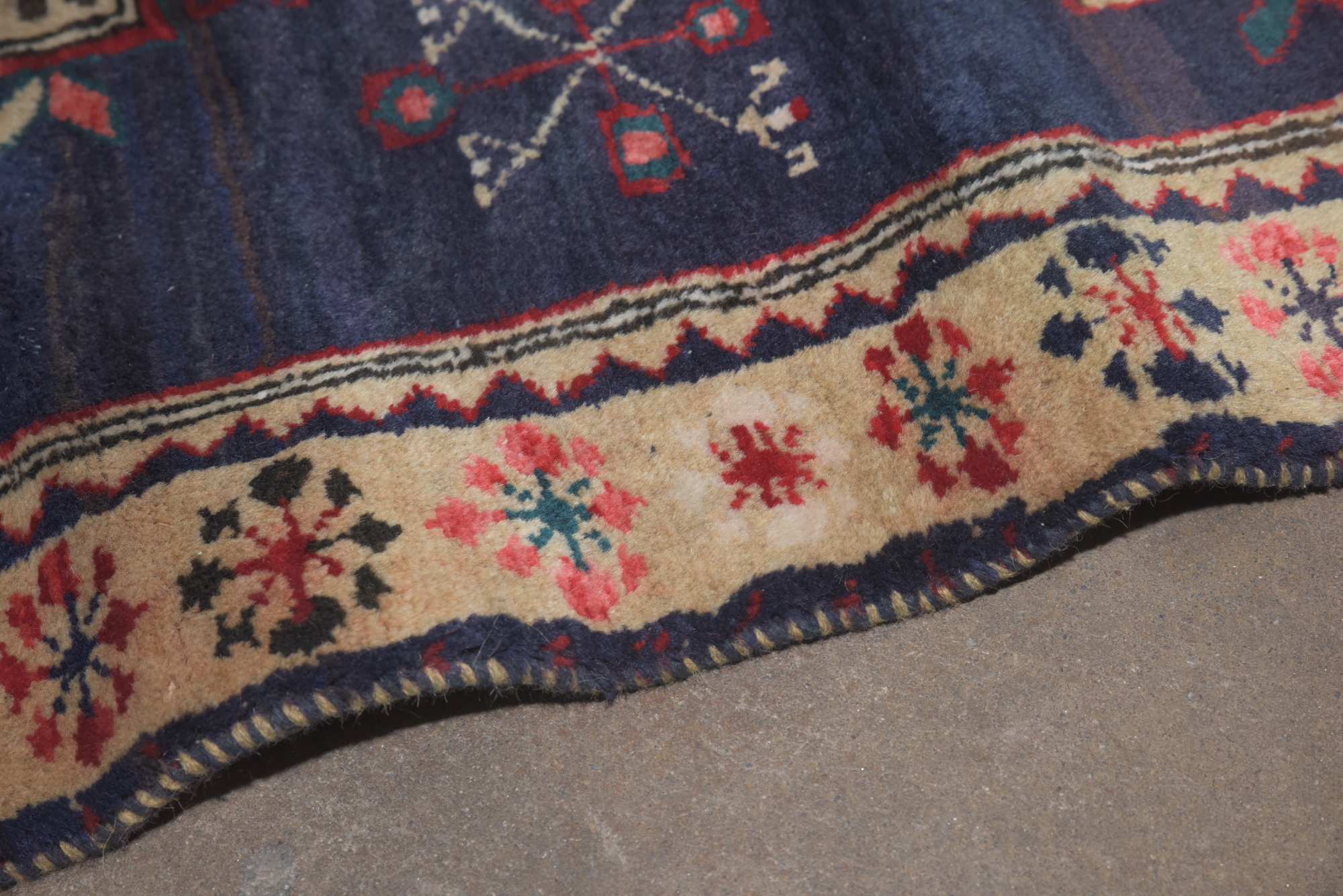 Hand-Knotted Persian Wool Carpet Runner