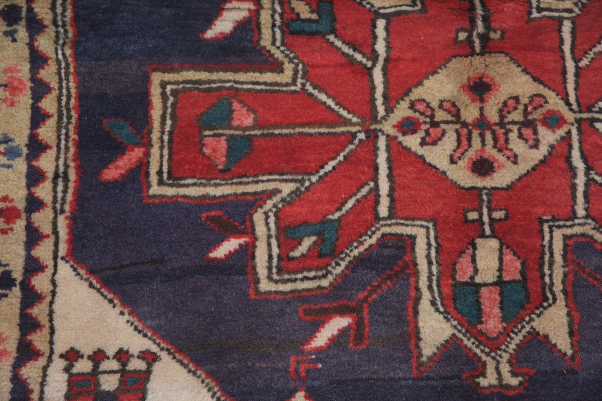 Hand-Knotted Persian Wool Carpet Runner