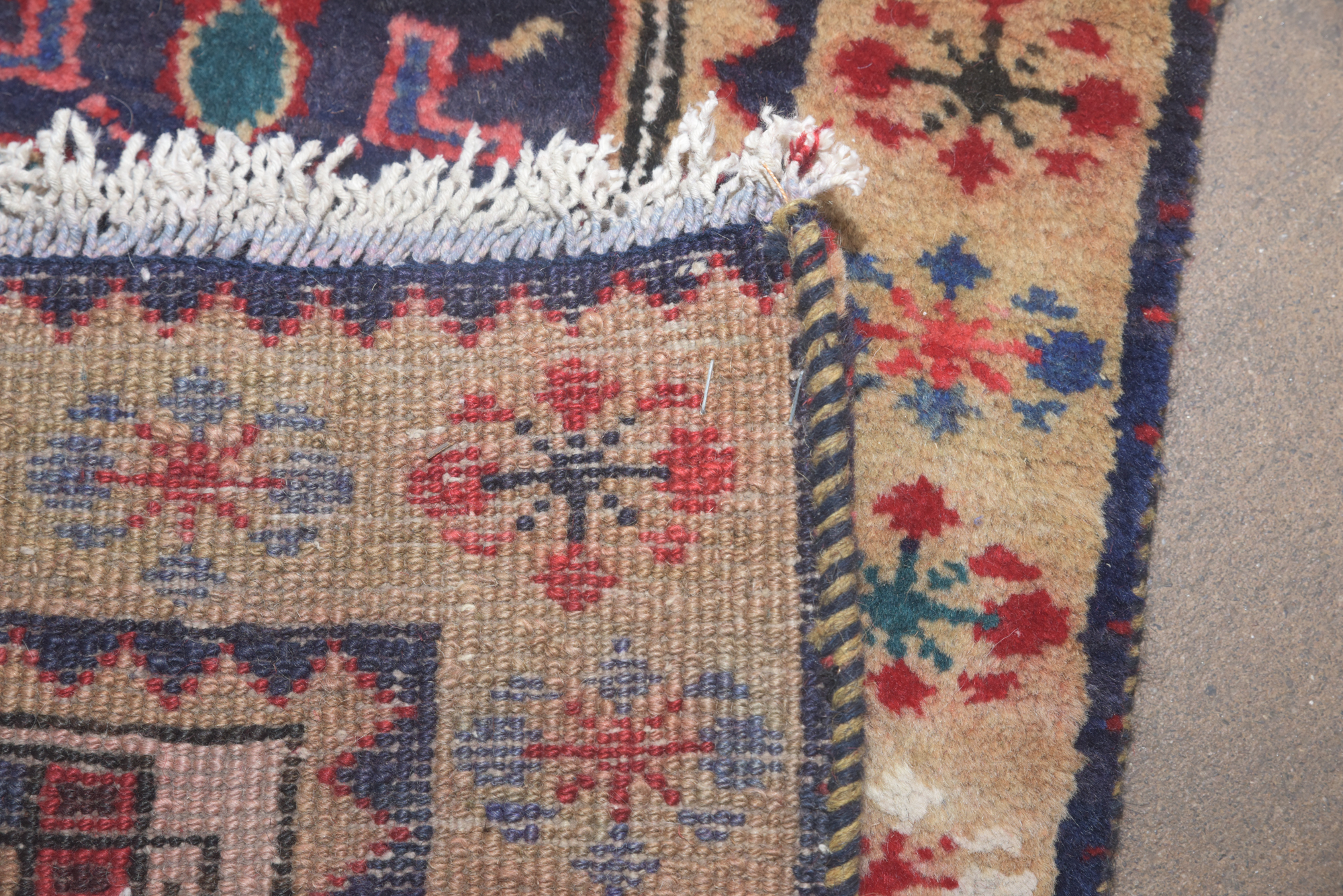 Hand-Knotted Persian Wool Carpet Runner