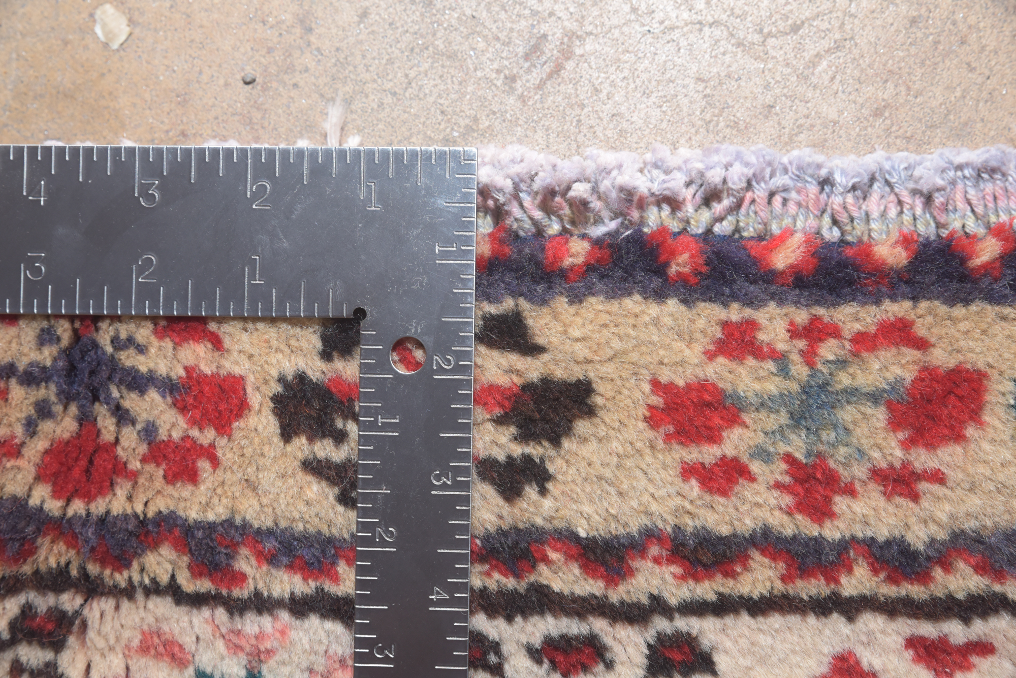 Hand-Knotted Persian Wool Carpet Runner