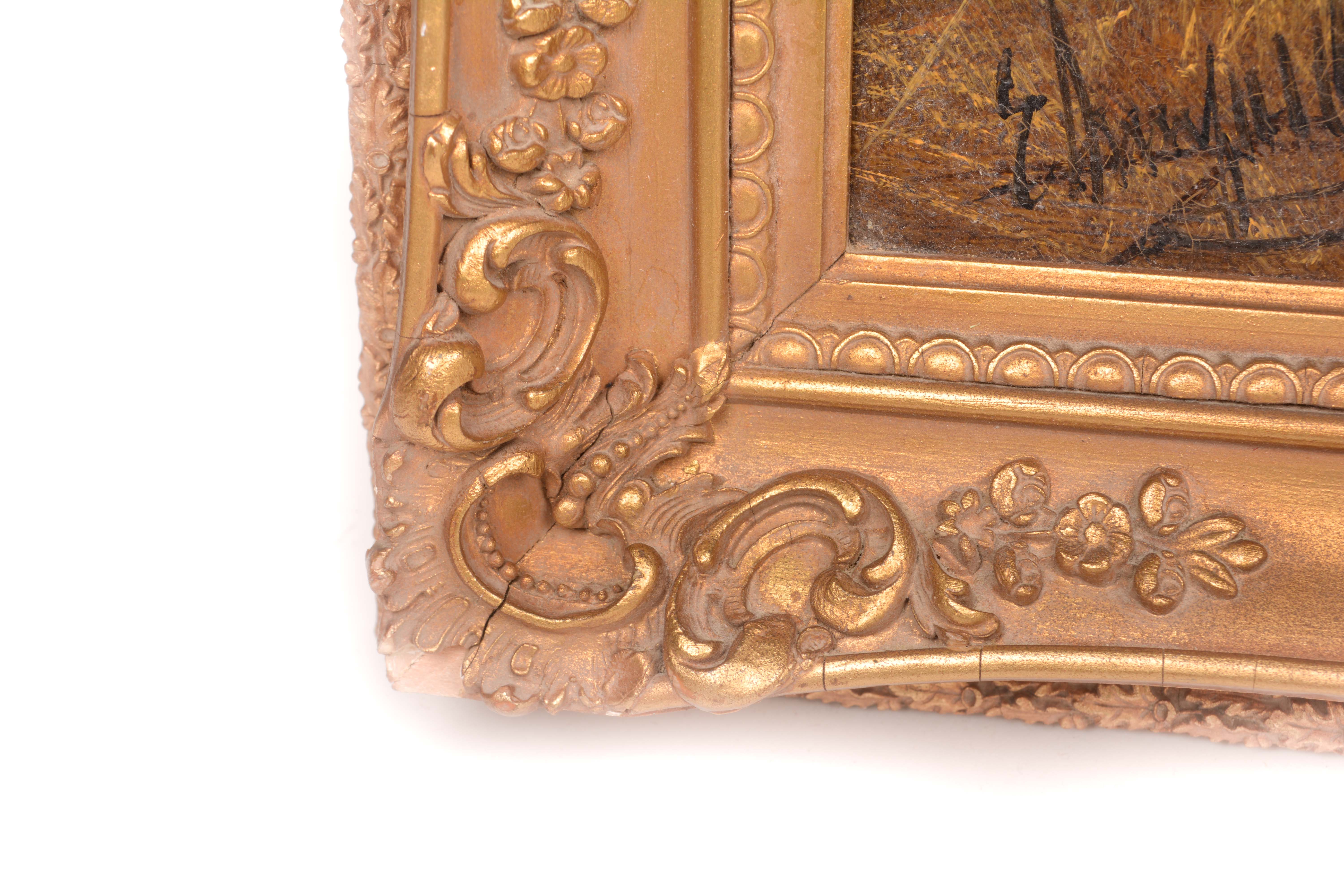 Edward Armfield Oil Painting of Dogs in Landscape