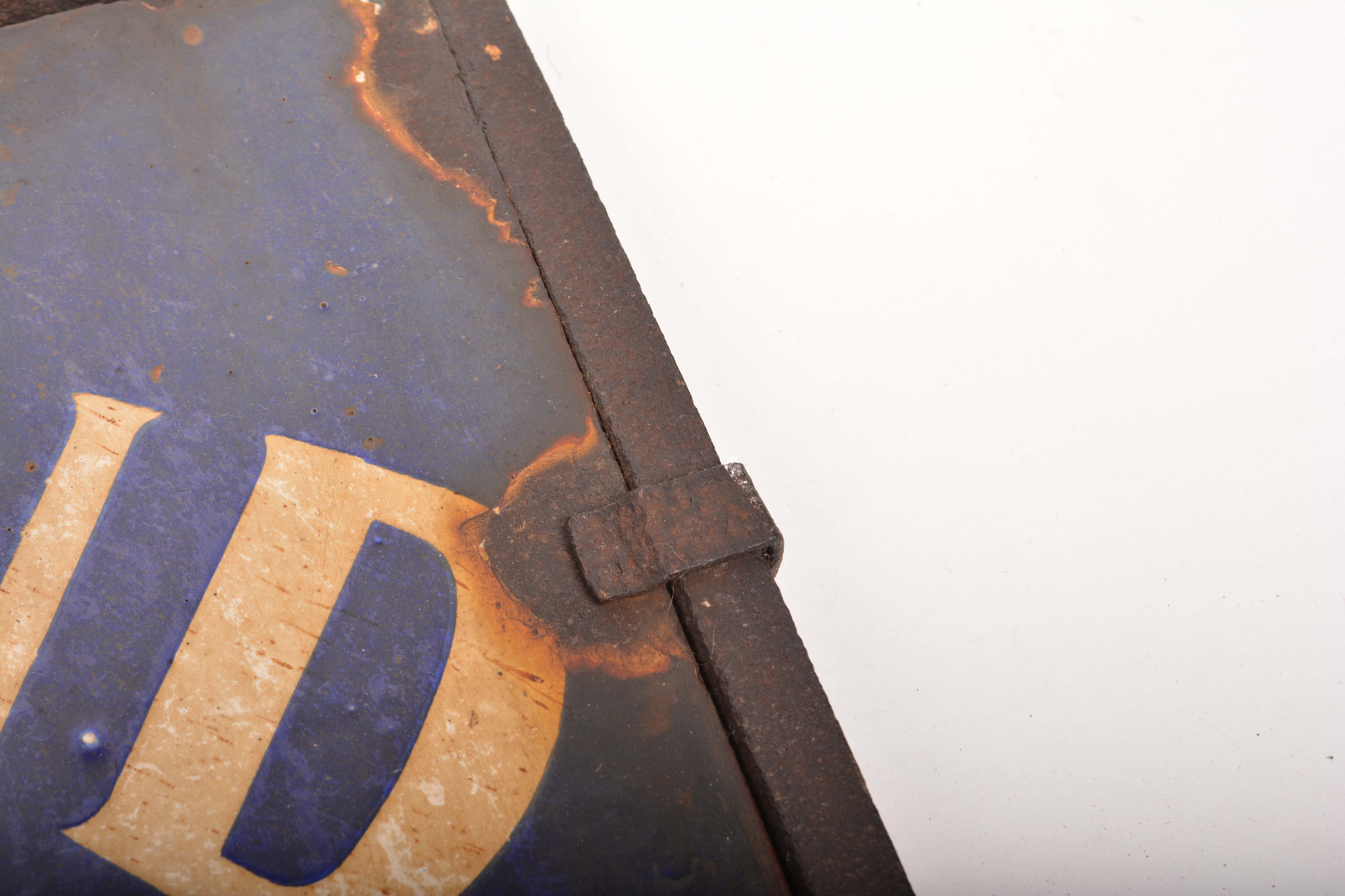 Vintage Maryland Telephone Public Station Double-Sided Metal Sign