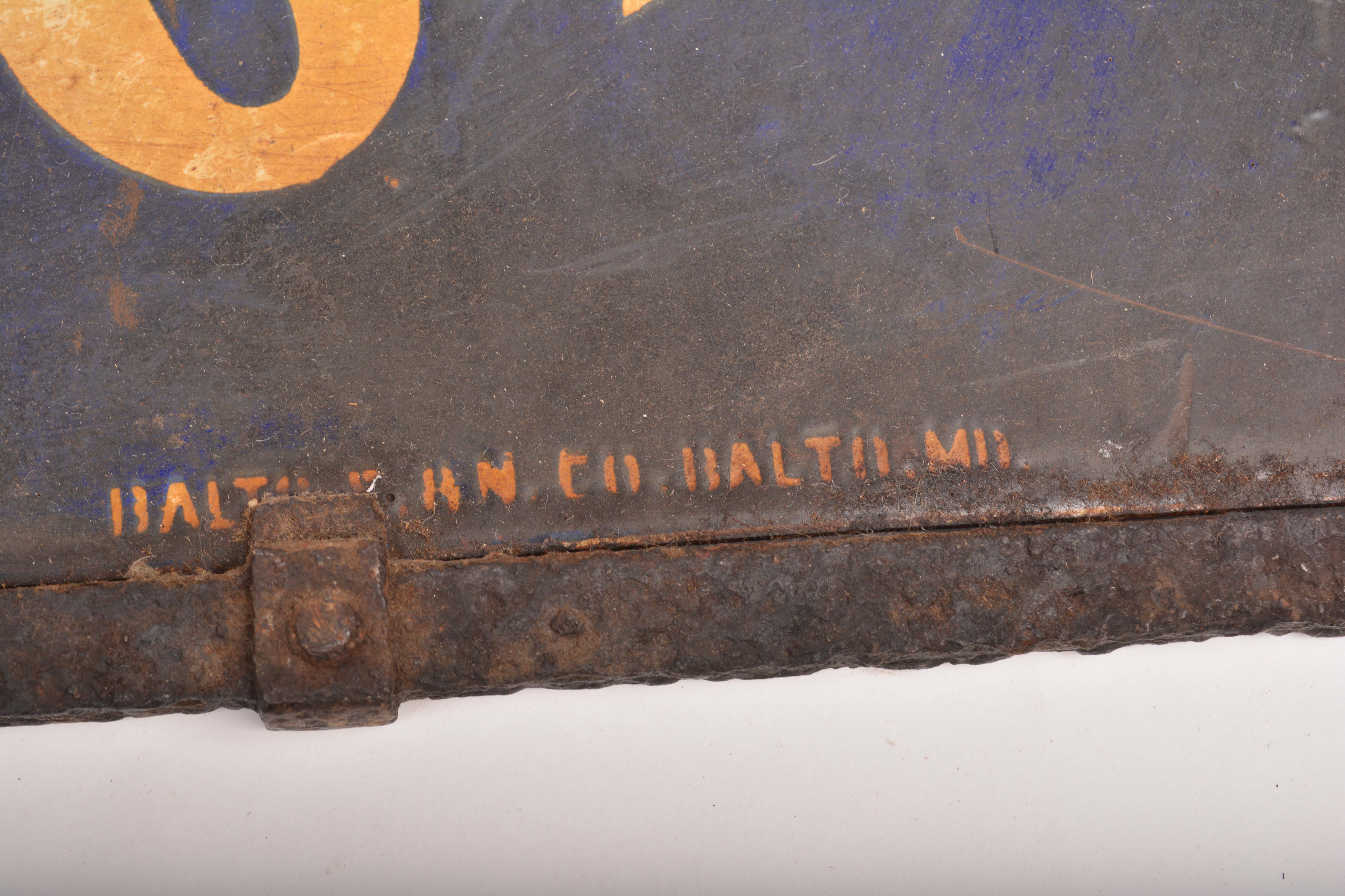 Vintage Maryland Telephone Public Station Double-Sided Metal Sign