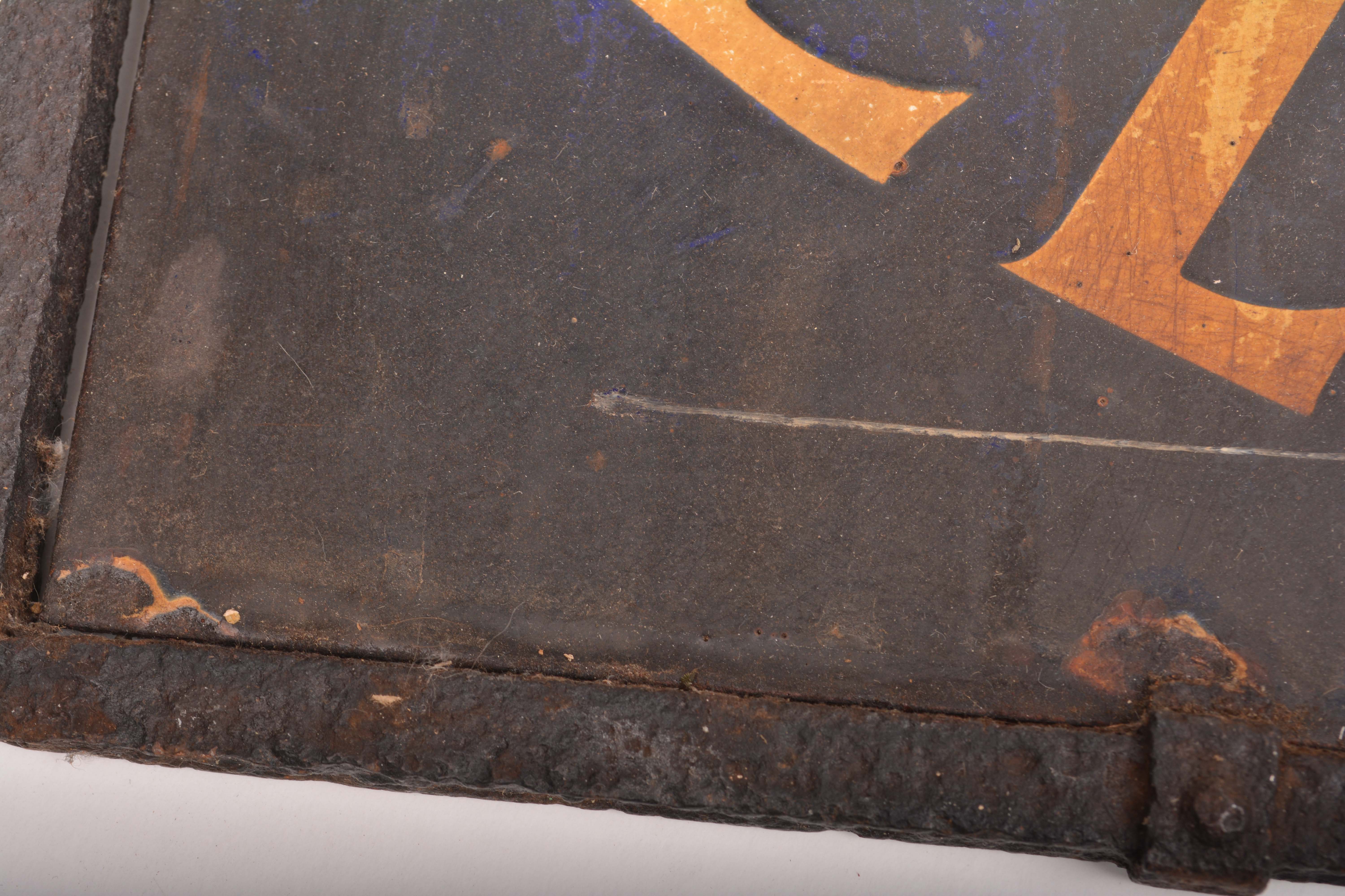 Vintage Maryland Telephone Public Station Double-Sided Metal Sign