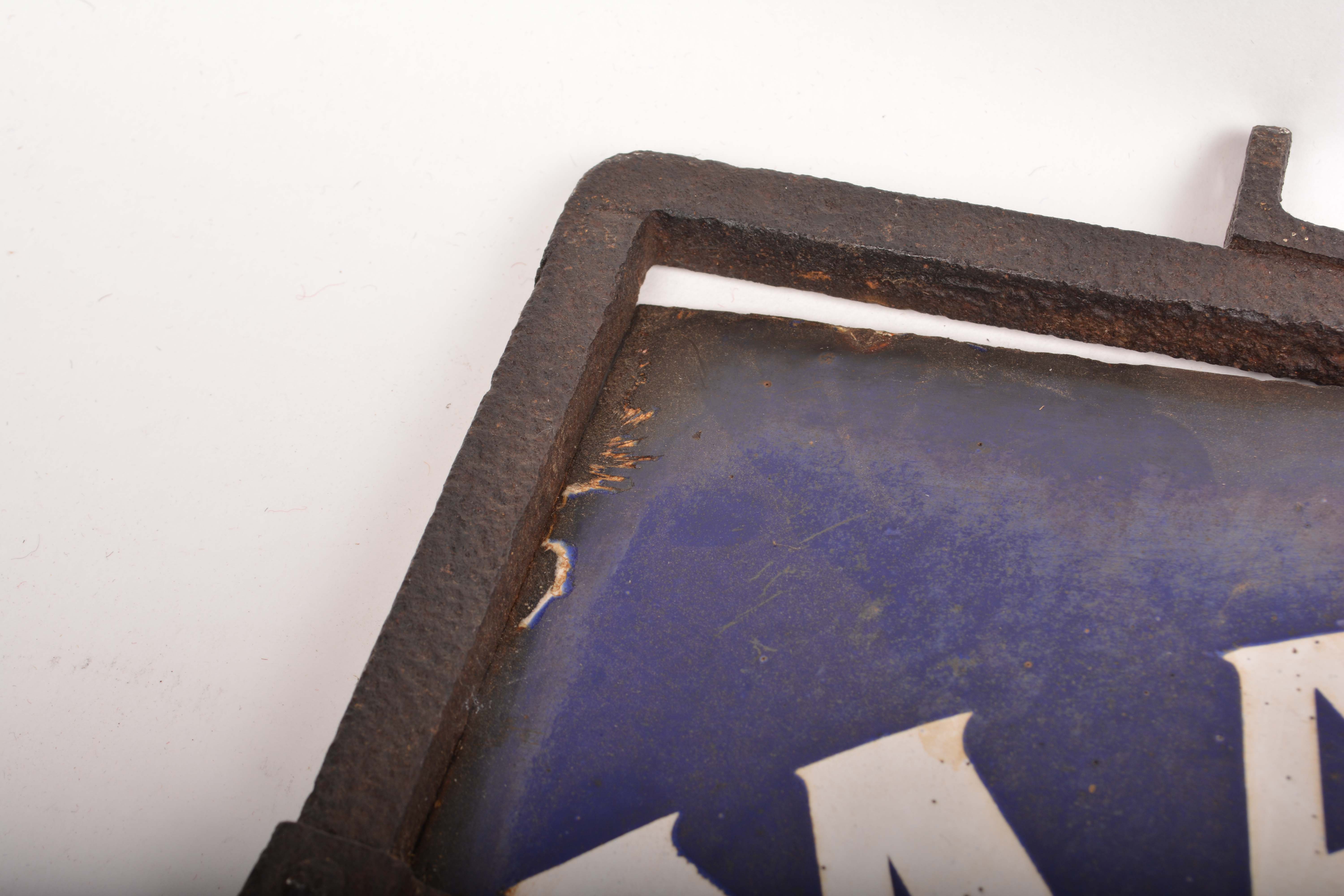 Vintage Maryland Telephone Public Station Double-Sided Metal Sign