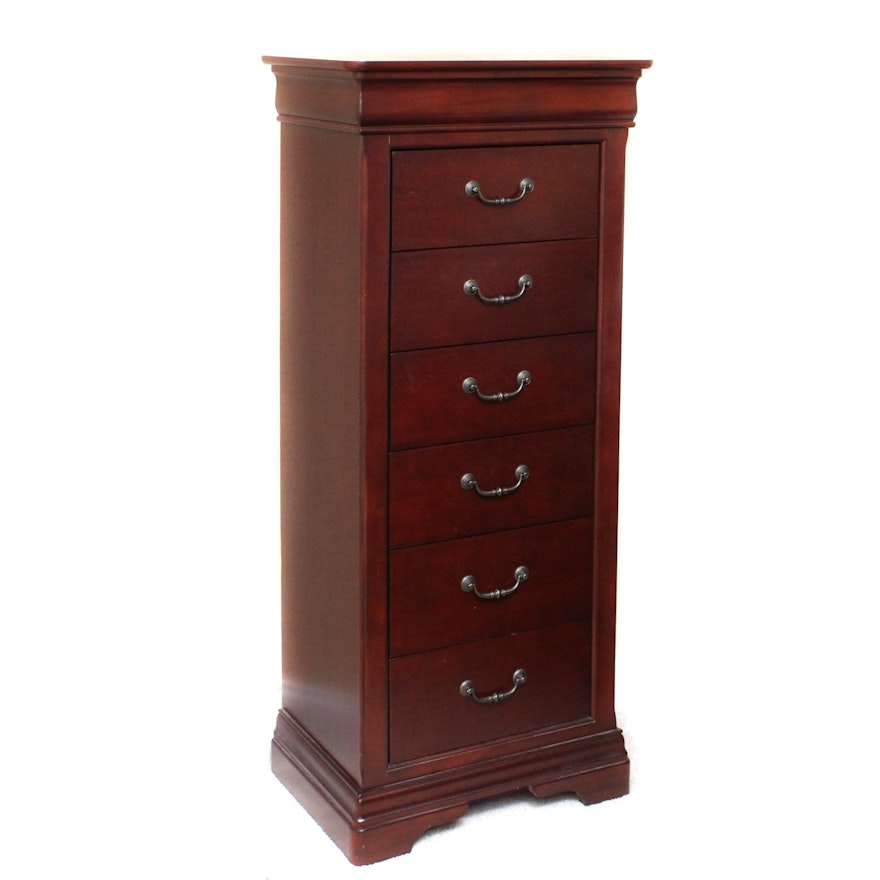 Contemporary Mahogany Finished Chest of Drawers