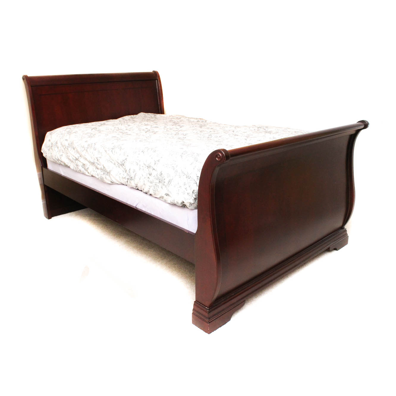 Mahogany Sleigh Style Full Bed
