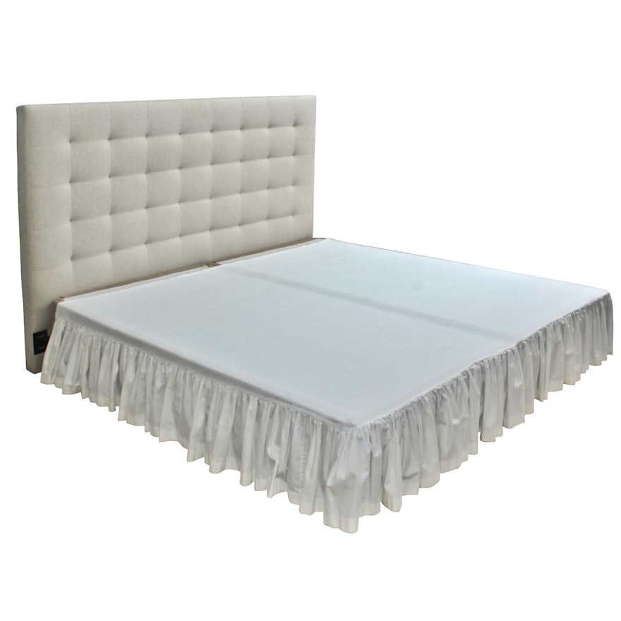 King Bed Frame and Tufted Headboard