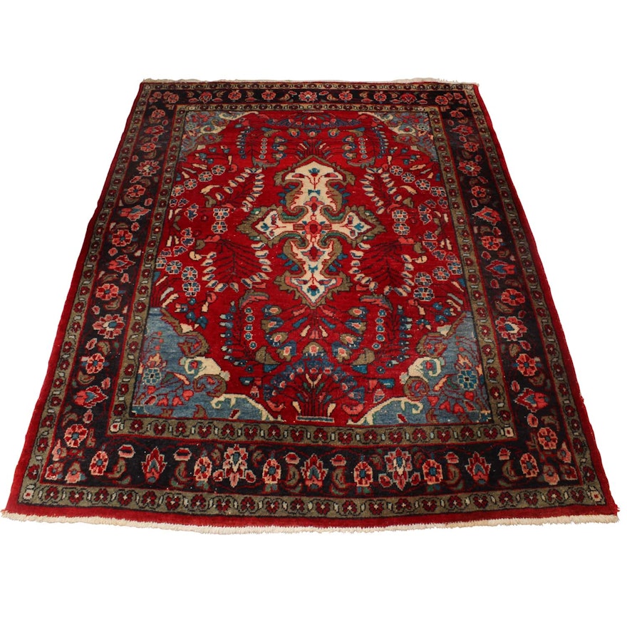 Hand-Knotted Persian Area Rug