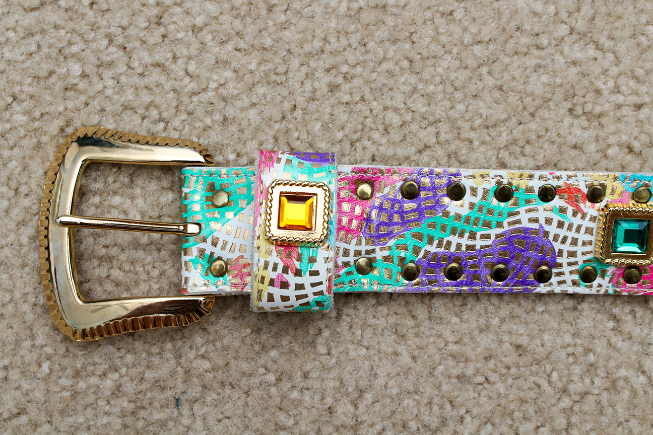 Generous Collection of Women's Vintage Belts Including Tooled Leather