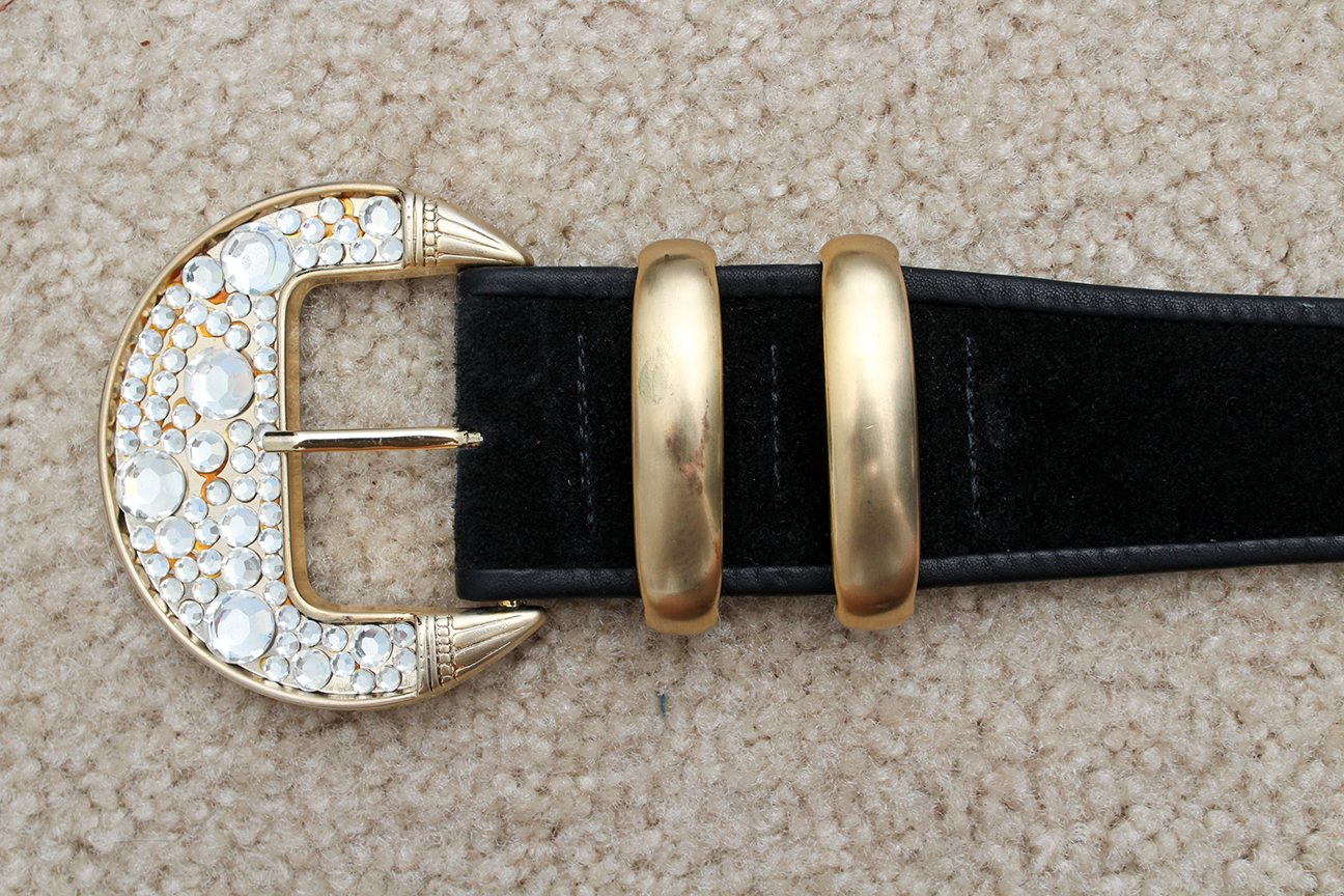 Generous Collection of Women's Vintage Belts Including Tooled Leather