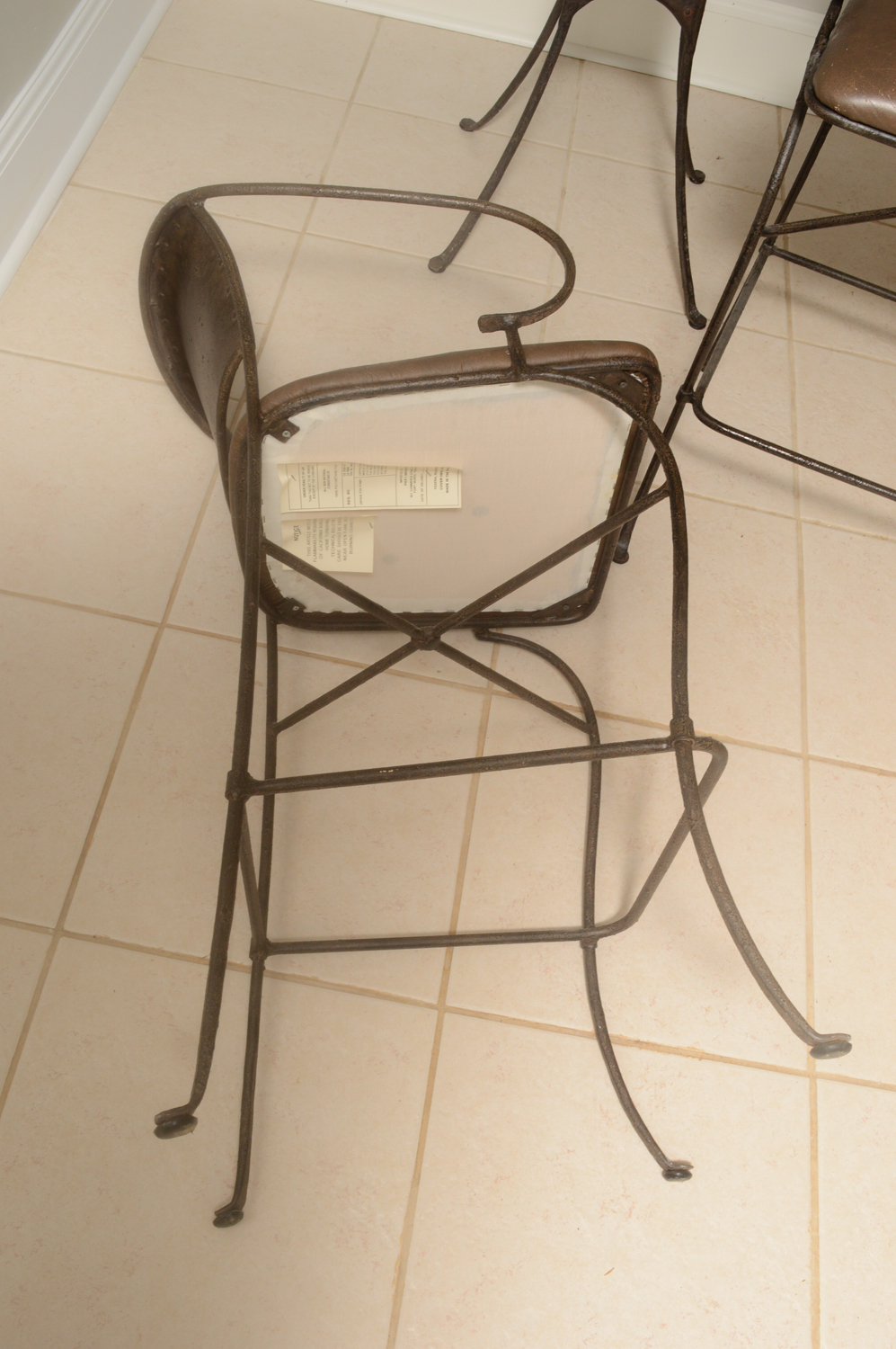 Contemporary Metal Pub Table and Chairs by Pier 1