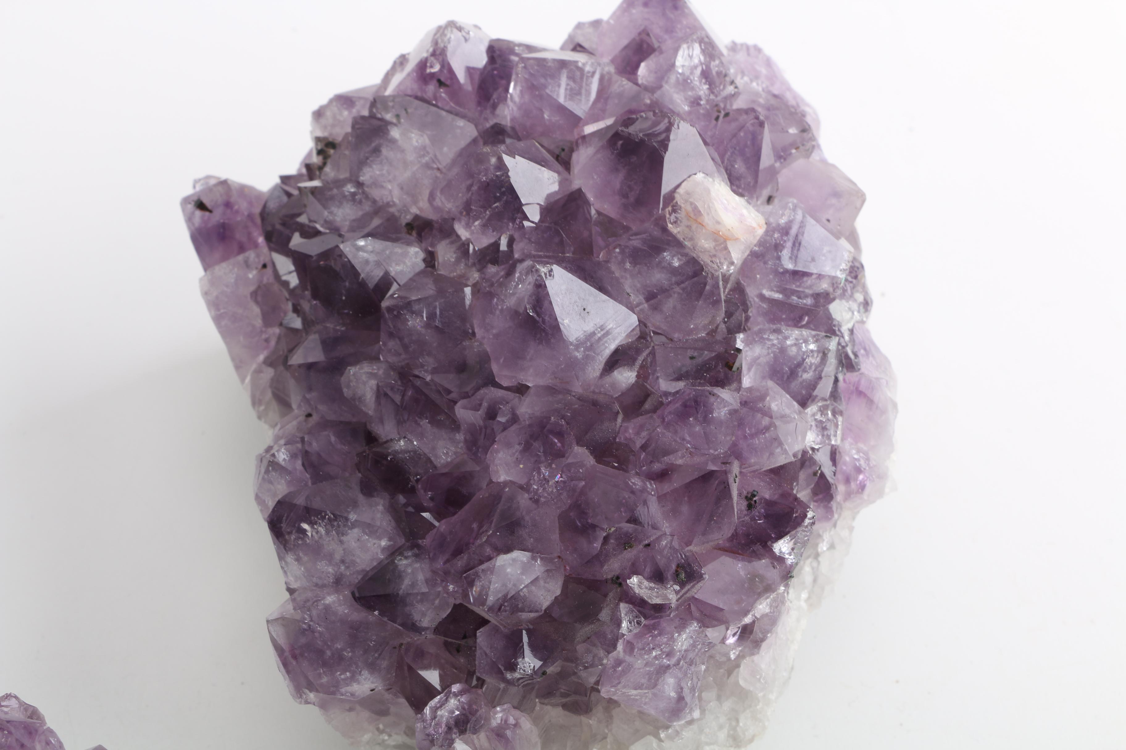 Brazilian Amethyst Specimen Bookends