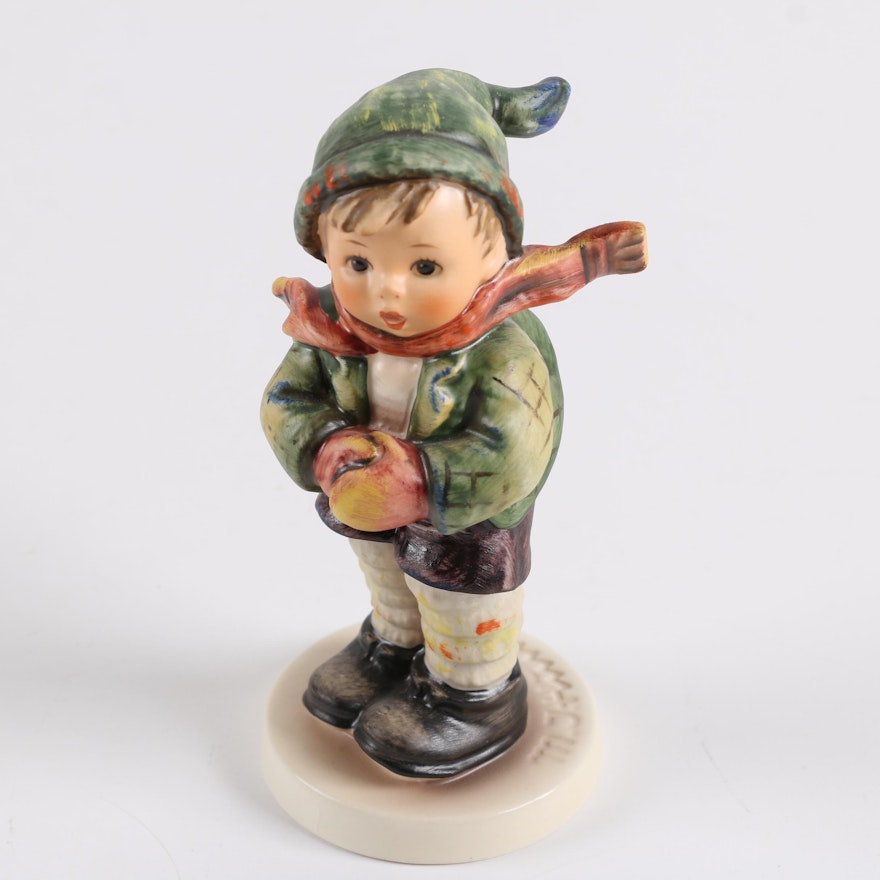 Vintage Goebel M. I. Hummel Porcelain "It's Cold" Figurine