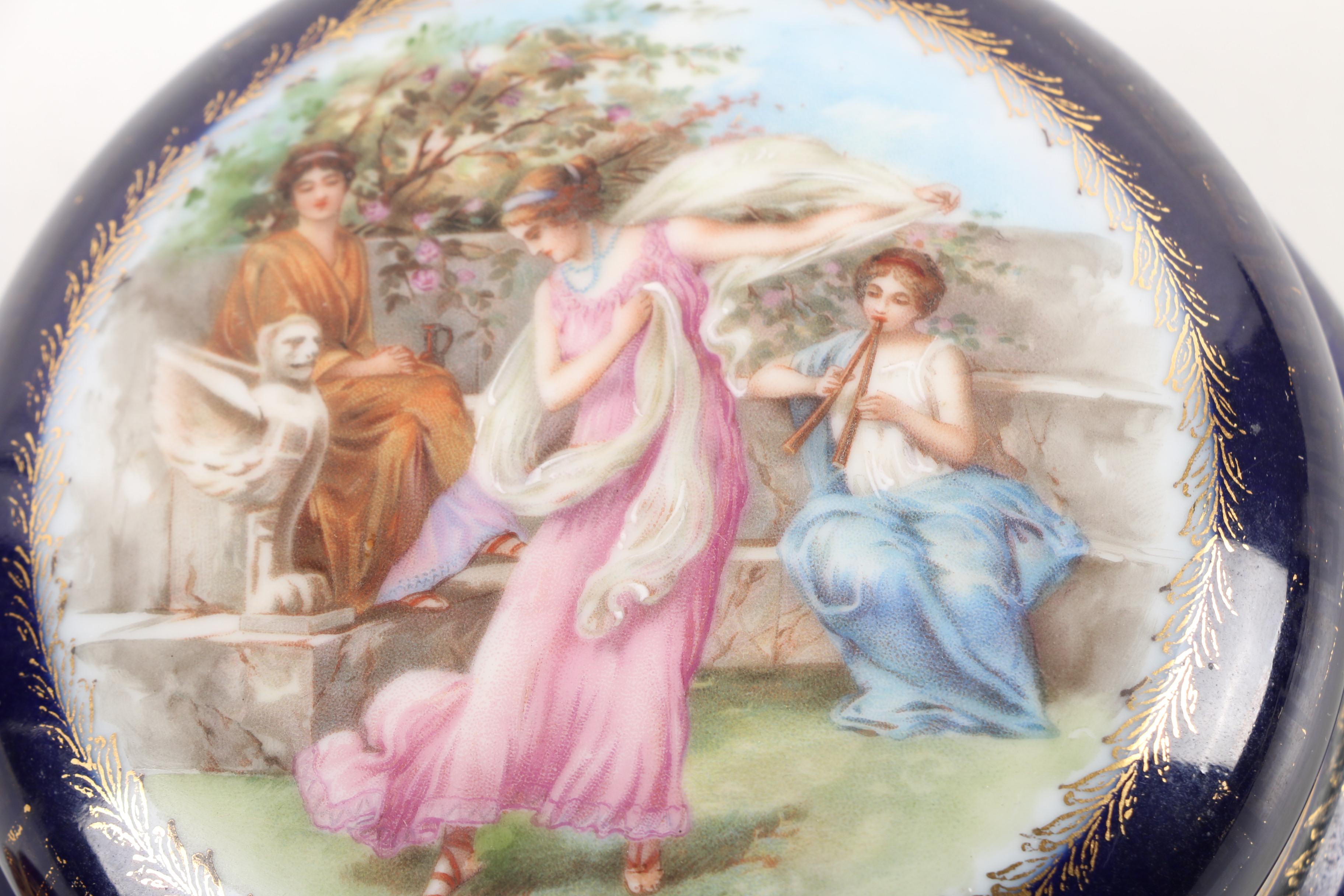 Limoges and Vienna Style Vanity and Powder Boxes