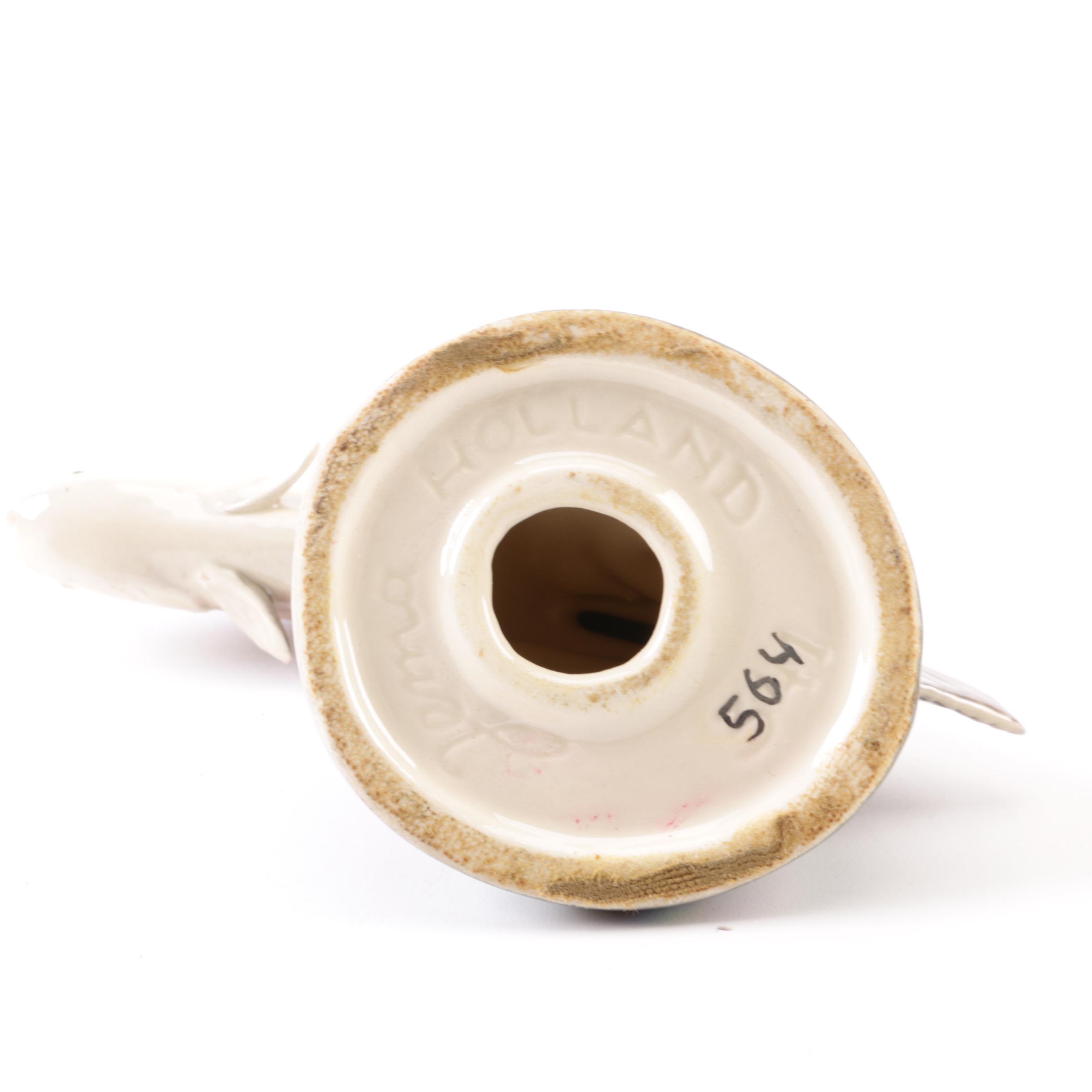 1950s Jema of Holland "Leaping Salmon" Lustre Ware Figurine