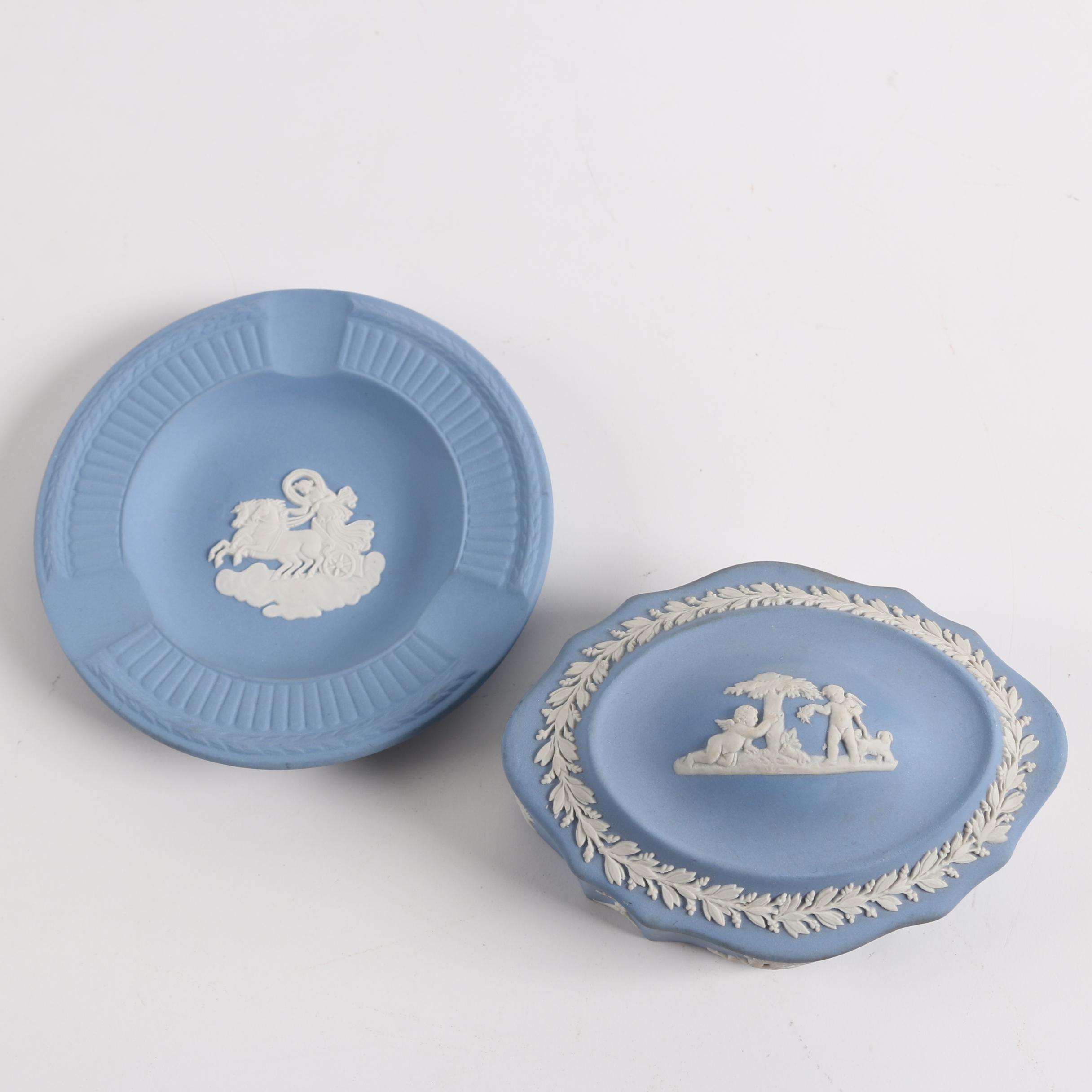 Wedgwood Jasperware Trinket Box and Ash Receiver