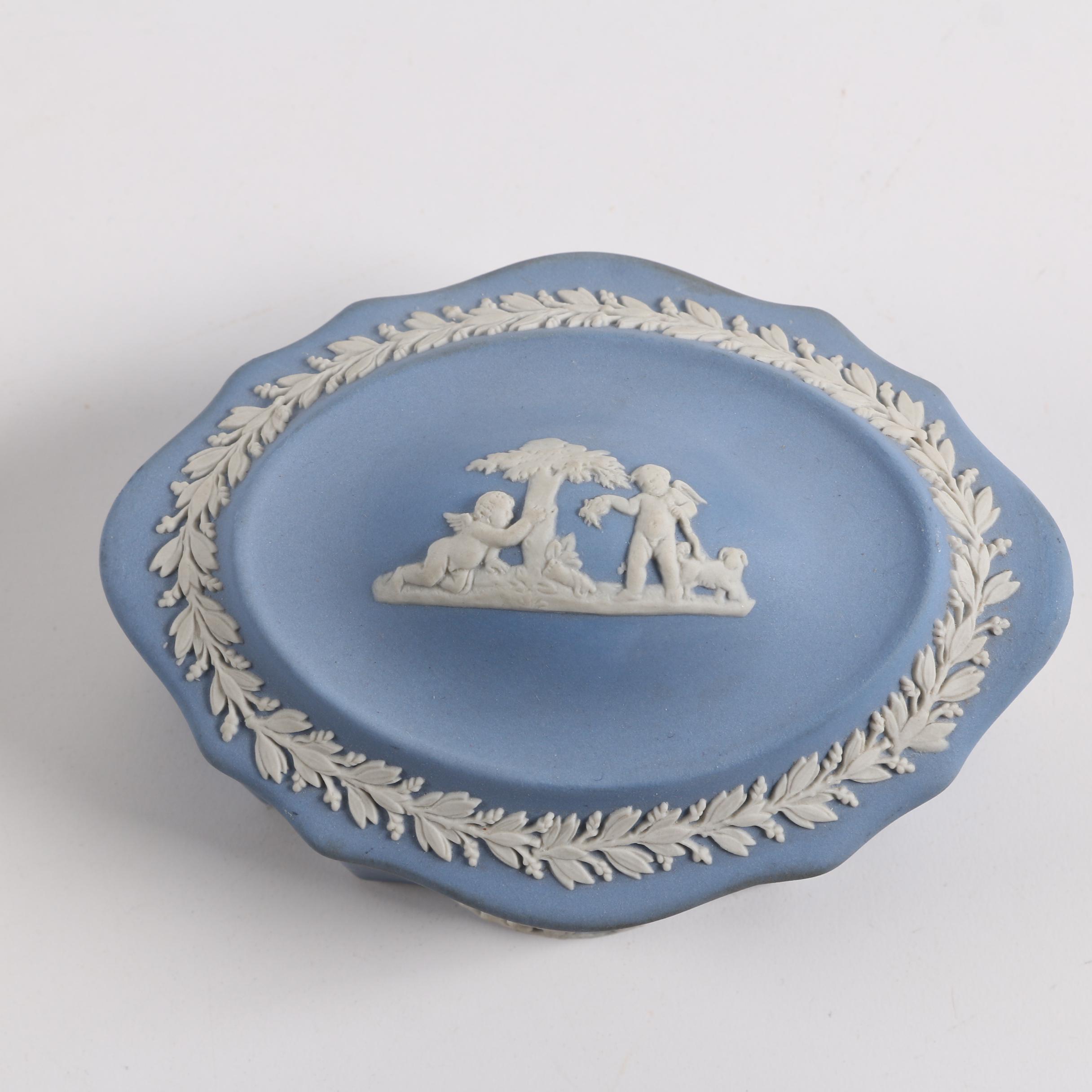 Wedgwood Jasperware Trinket Box and Ash Receiver